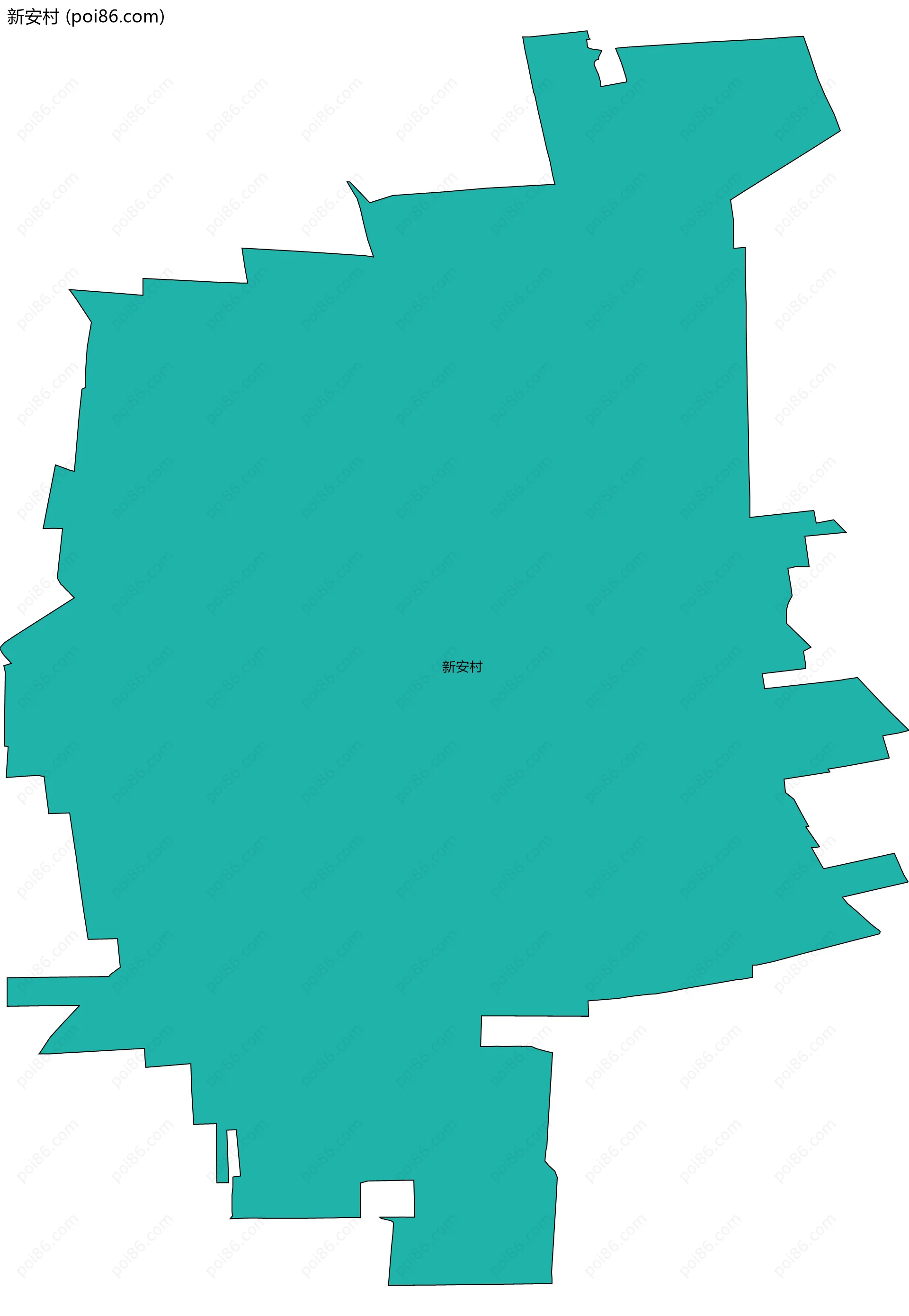 新安村边界地图