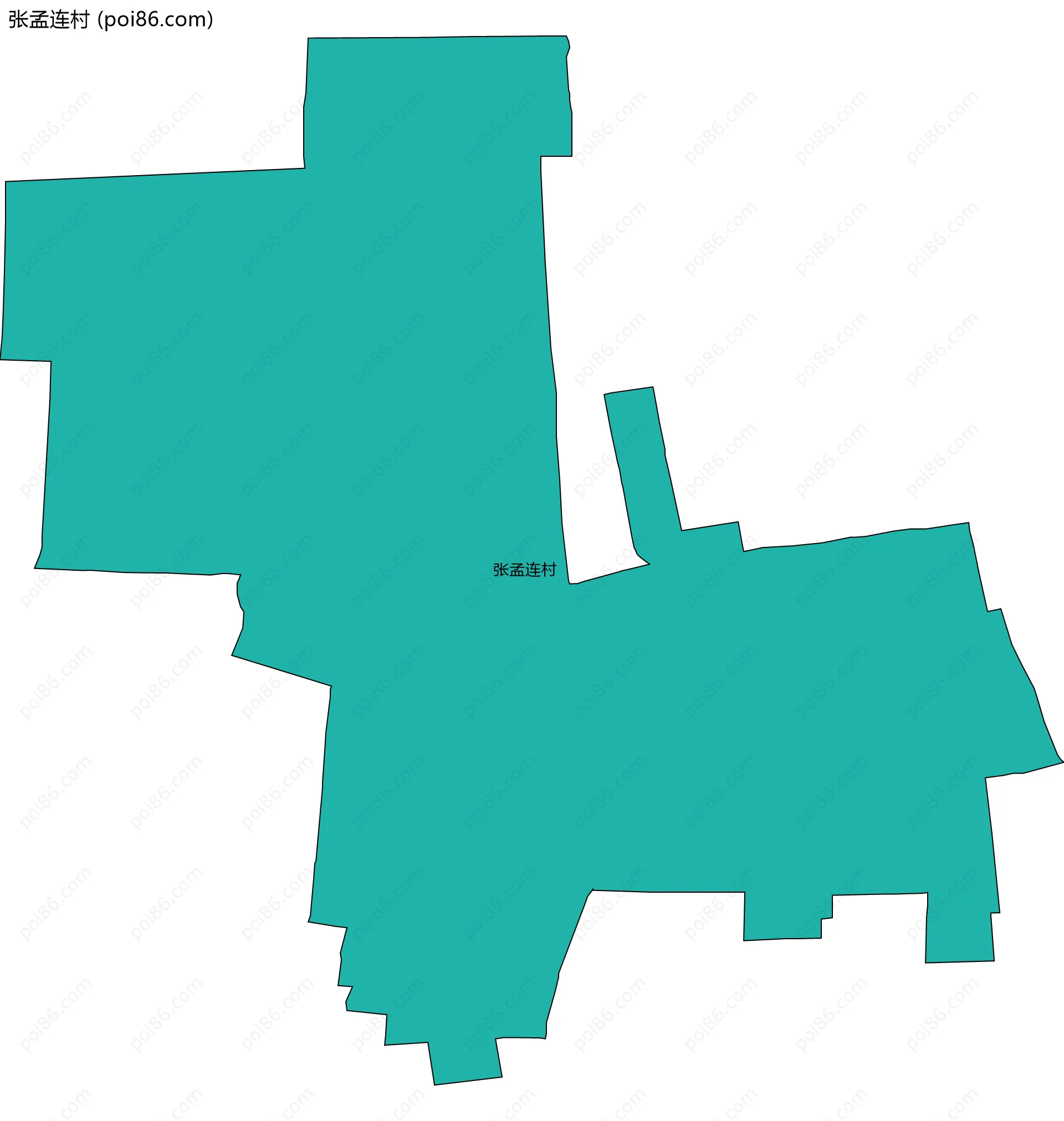 张孟连村边界地图