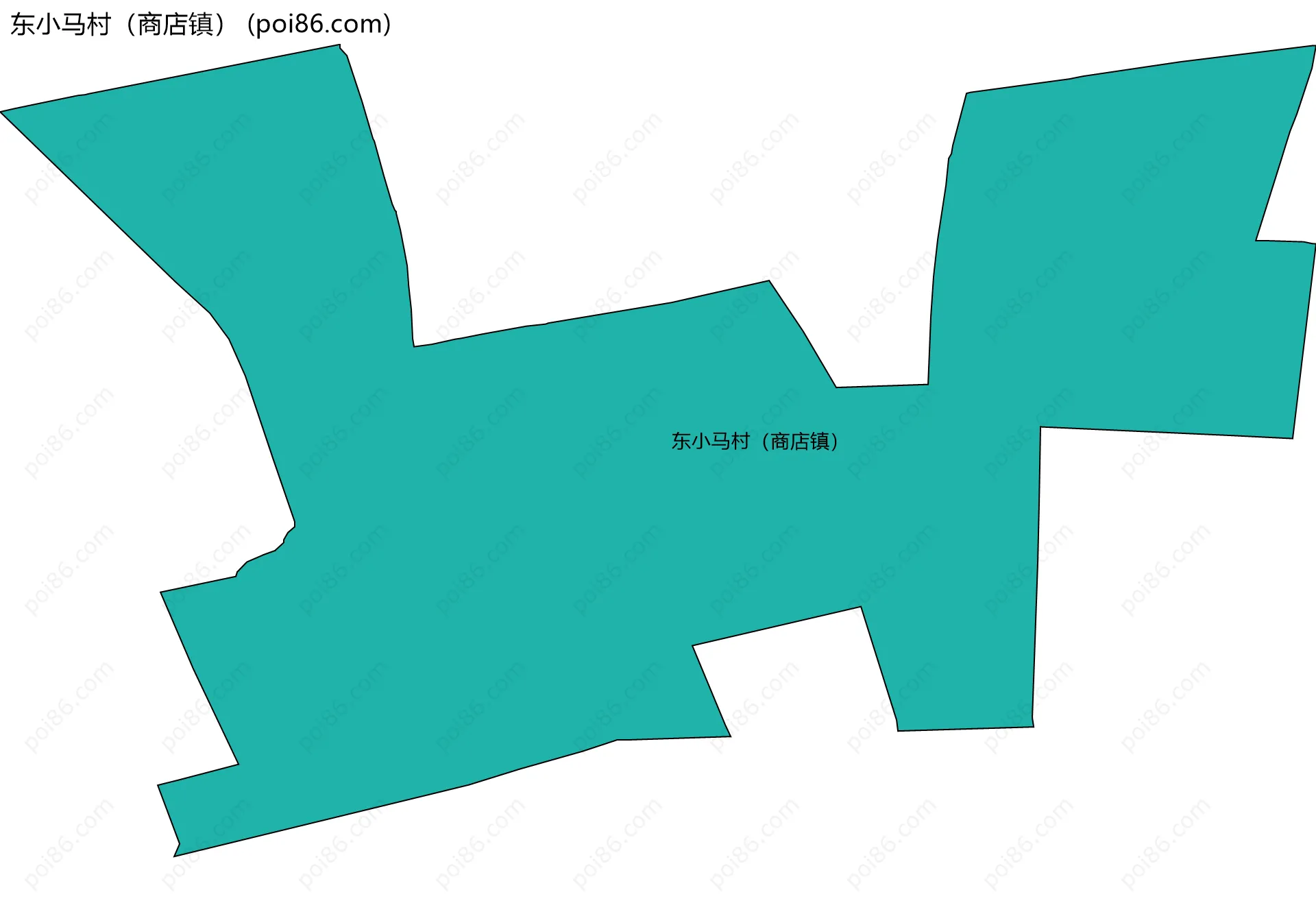 东小马村（商店镇）边界地图