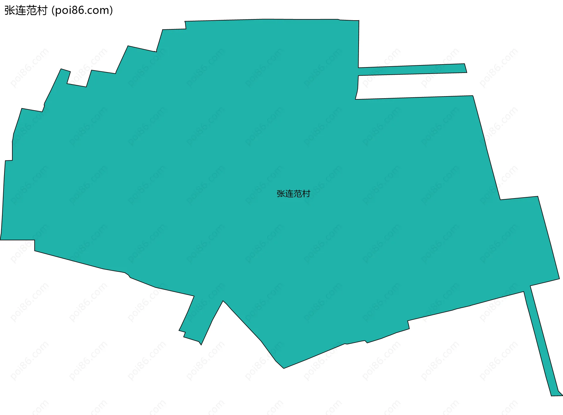 张连范村边界地图