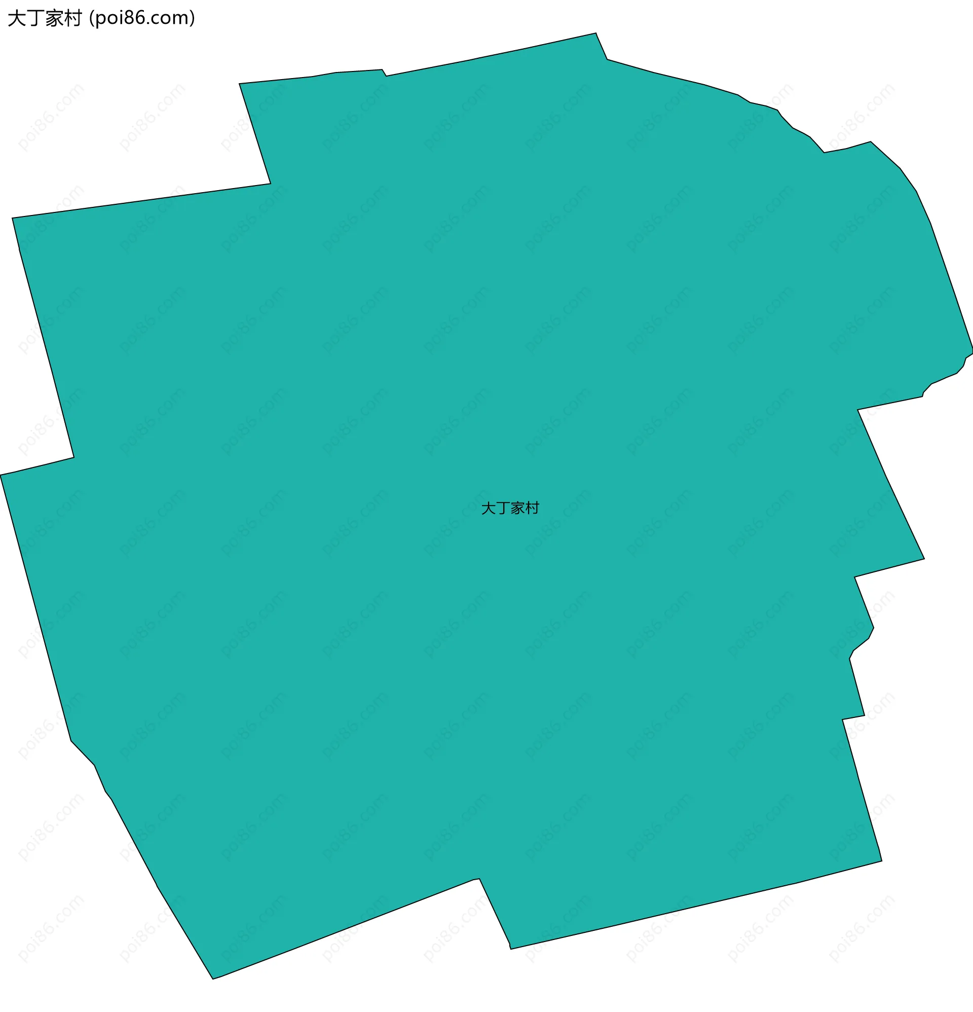 大丁家村边界地图