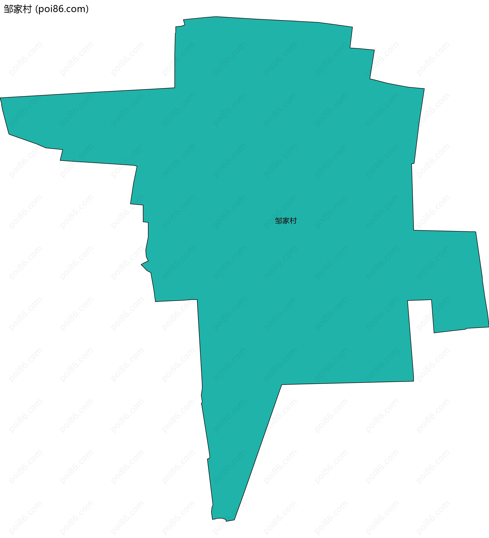 邹家村边界地图