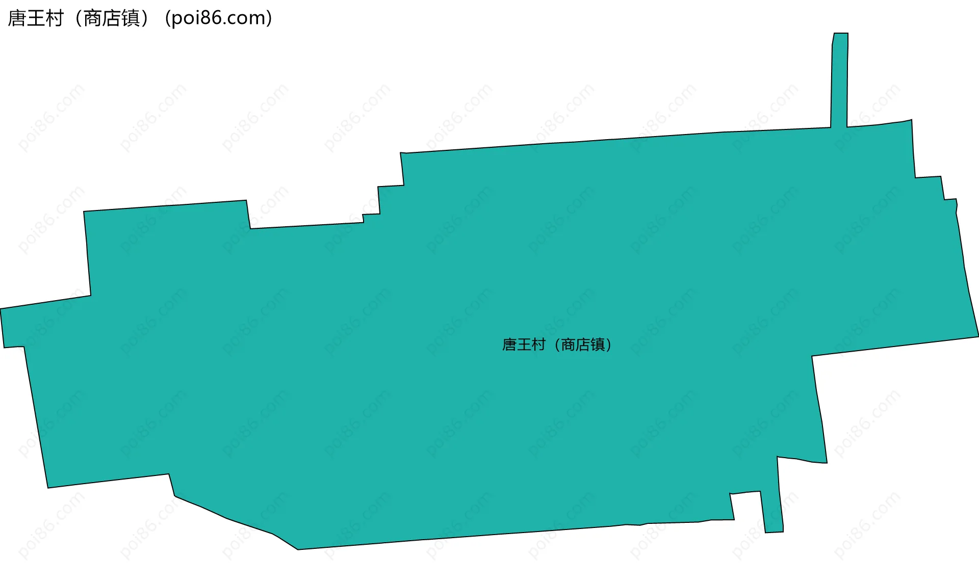 唐王村（商店镇）边界地图