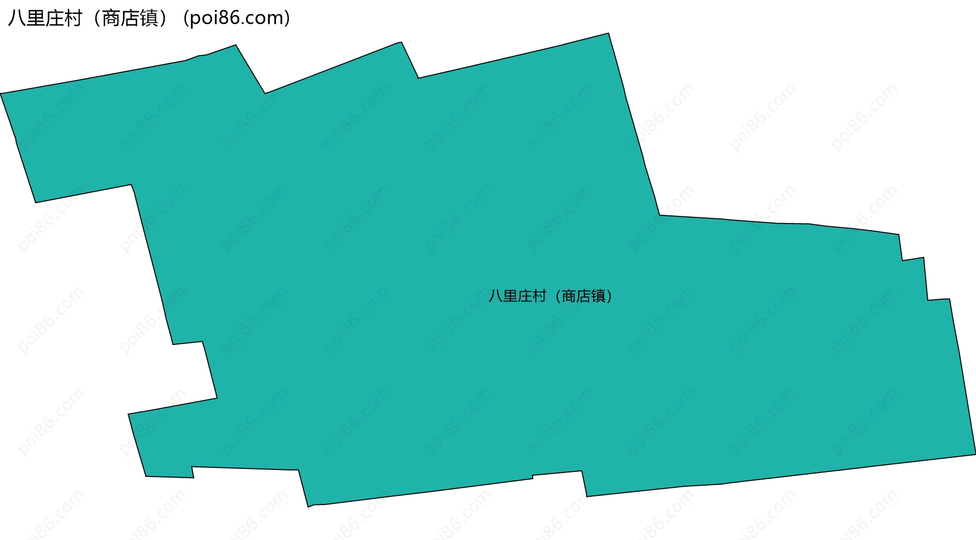 八里庄村（商店镇）边界地图