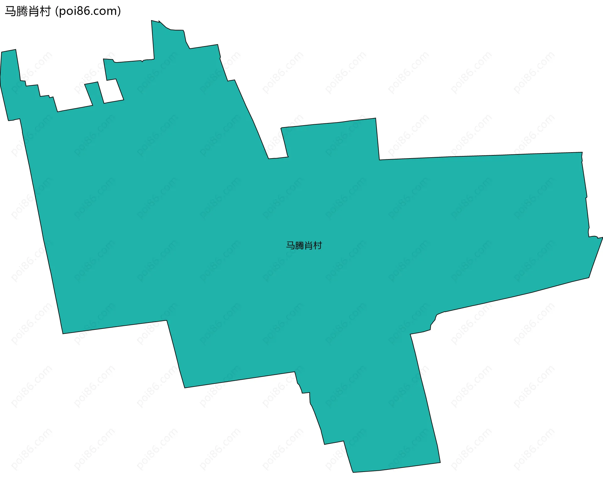 马腾肖村边界地图