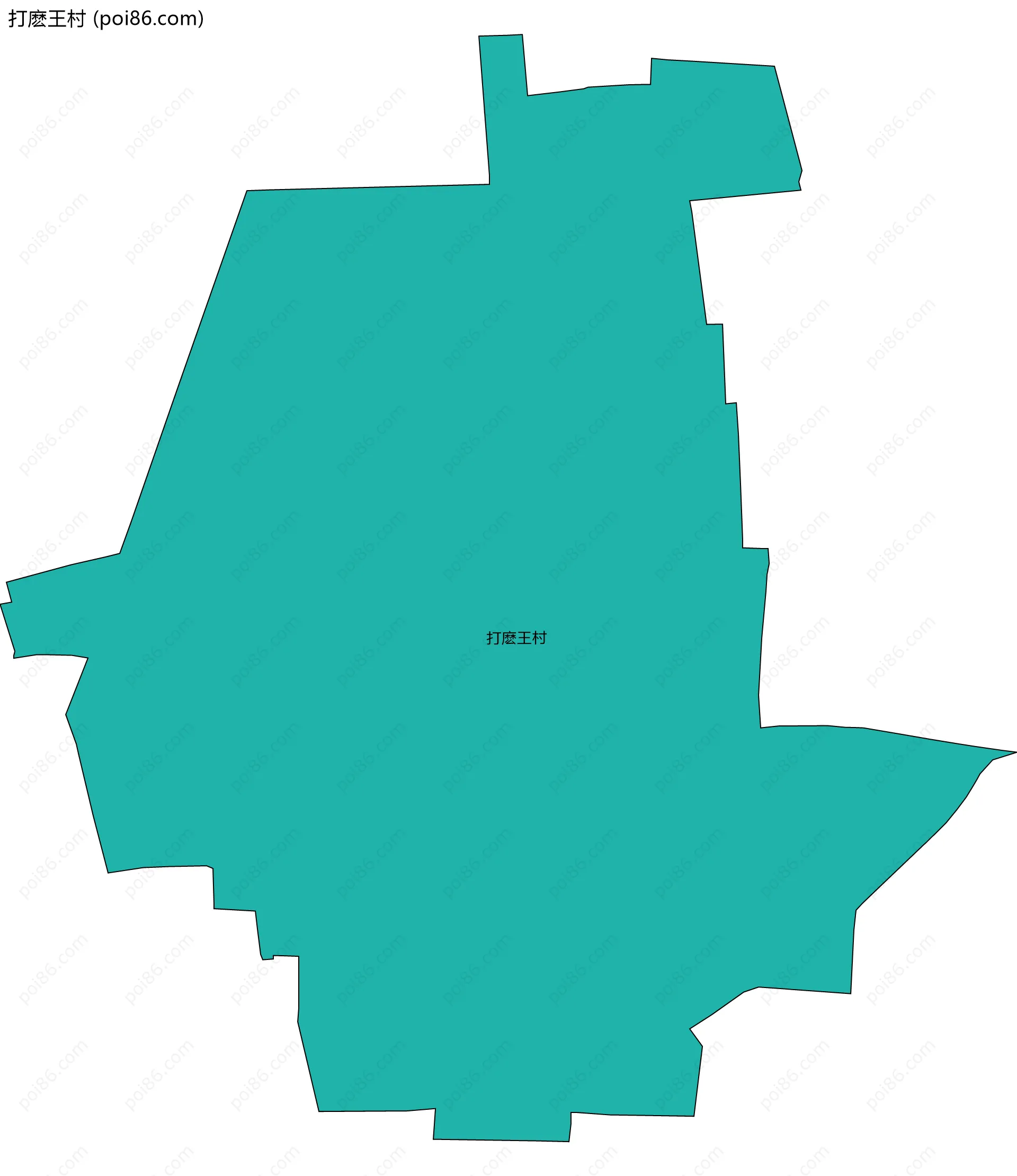 打麽王村边界地图