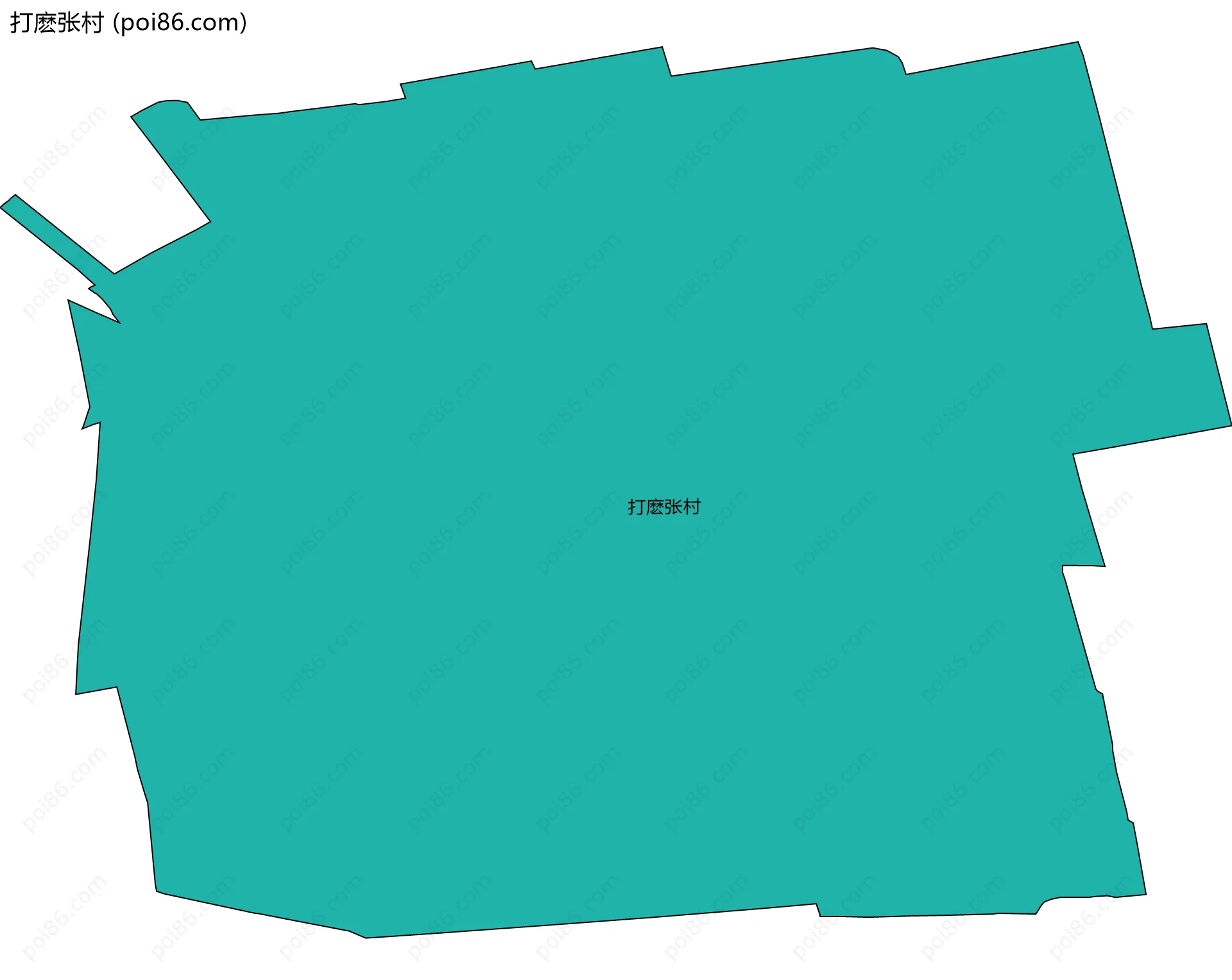 打麽张村边界地图