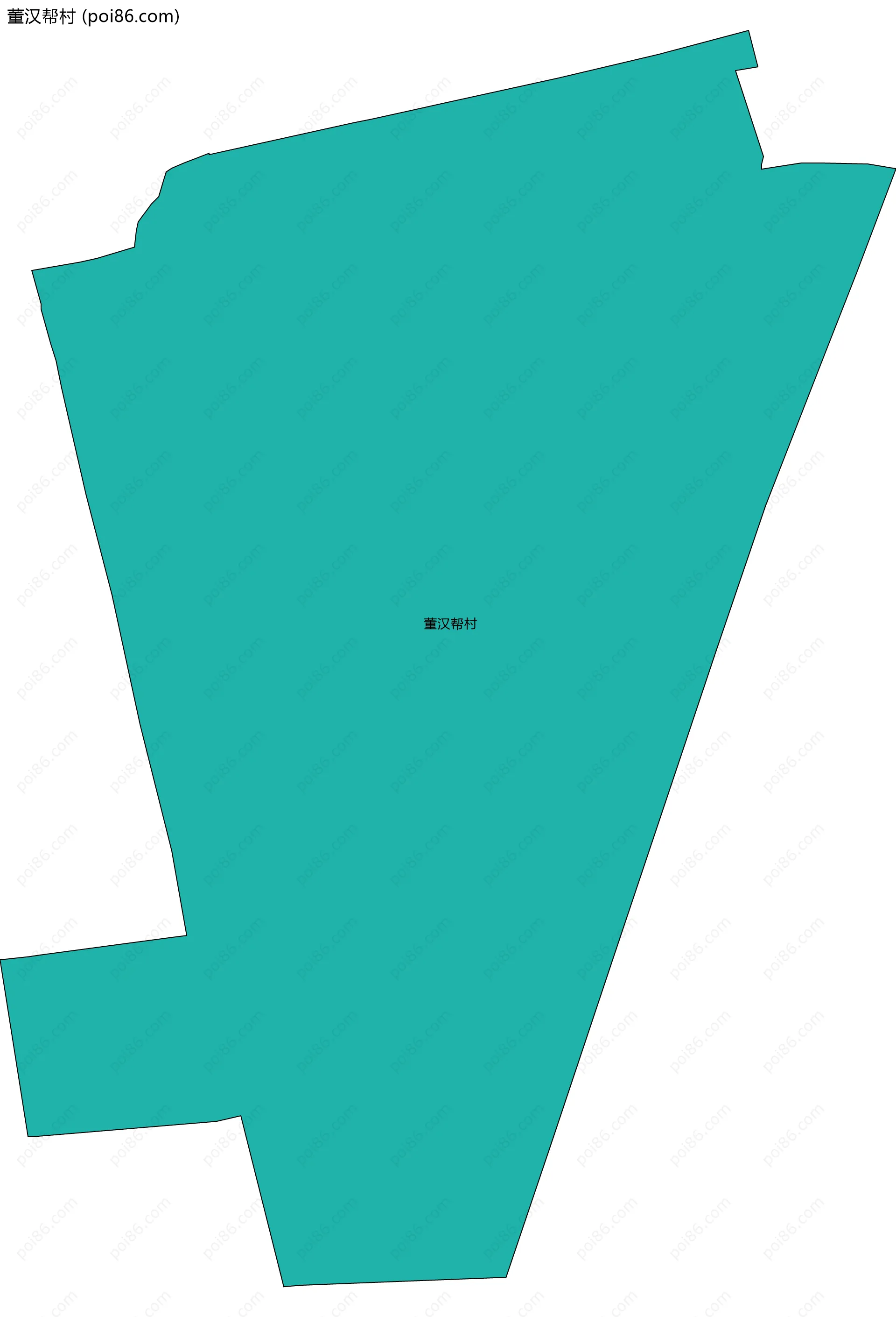 董汉帮村边界地图