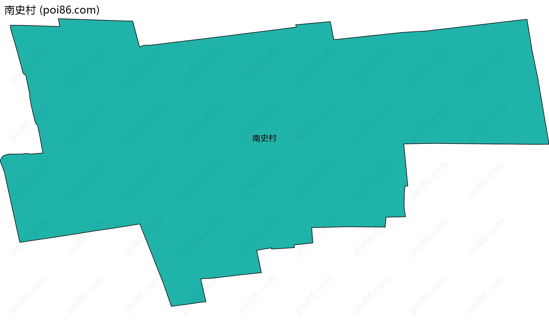 南史村边界地图