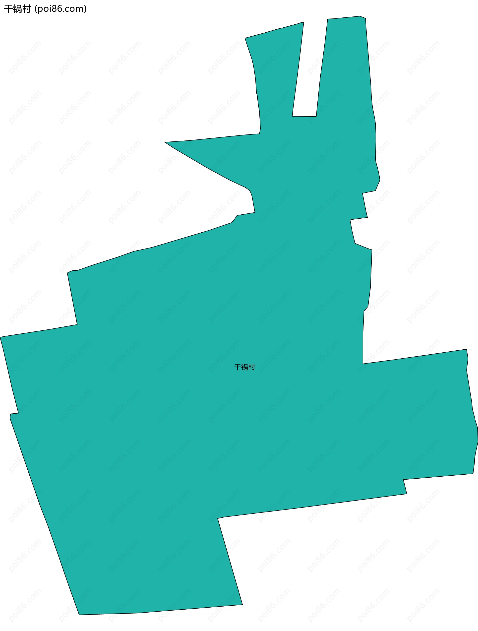 干锅村边界地图