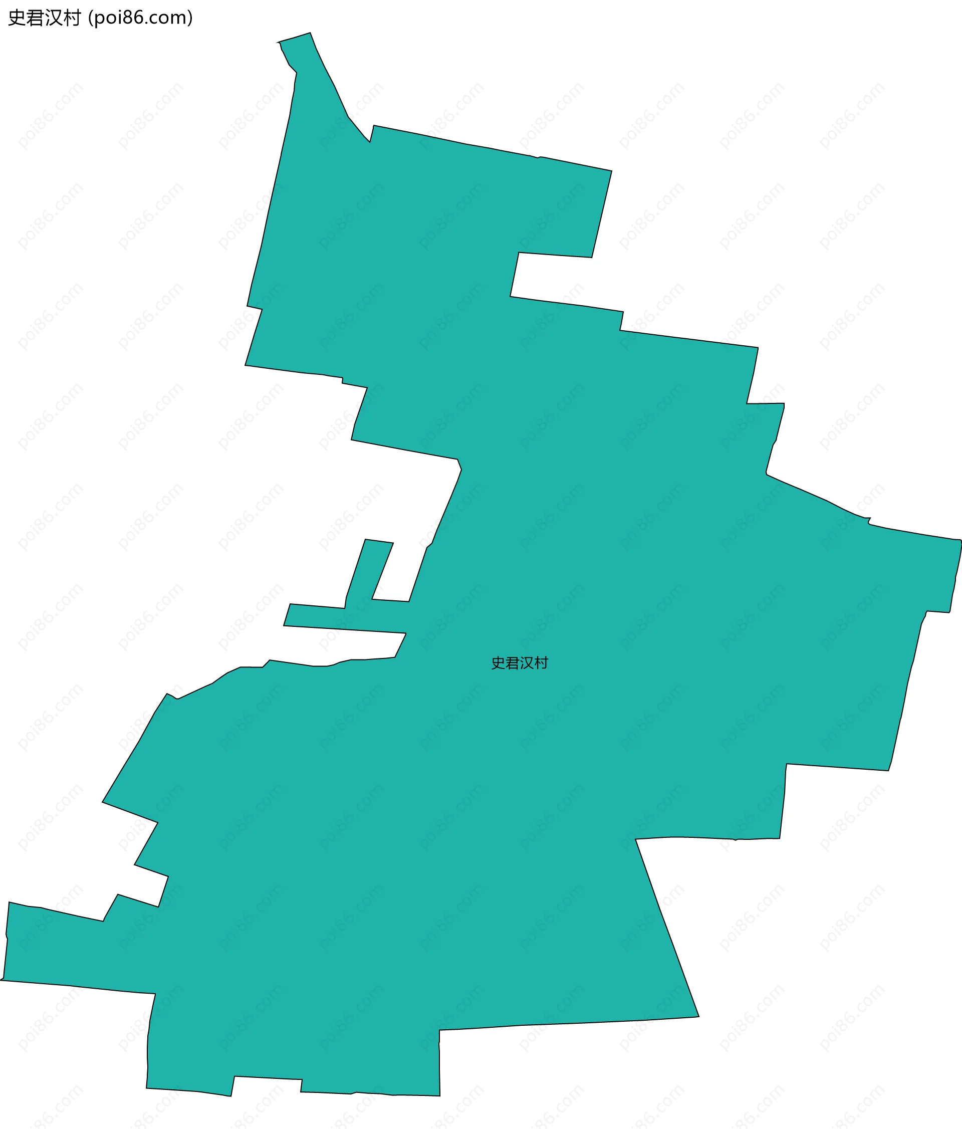 史君汉村边界地图