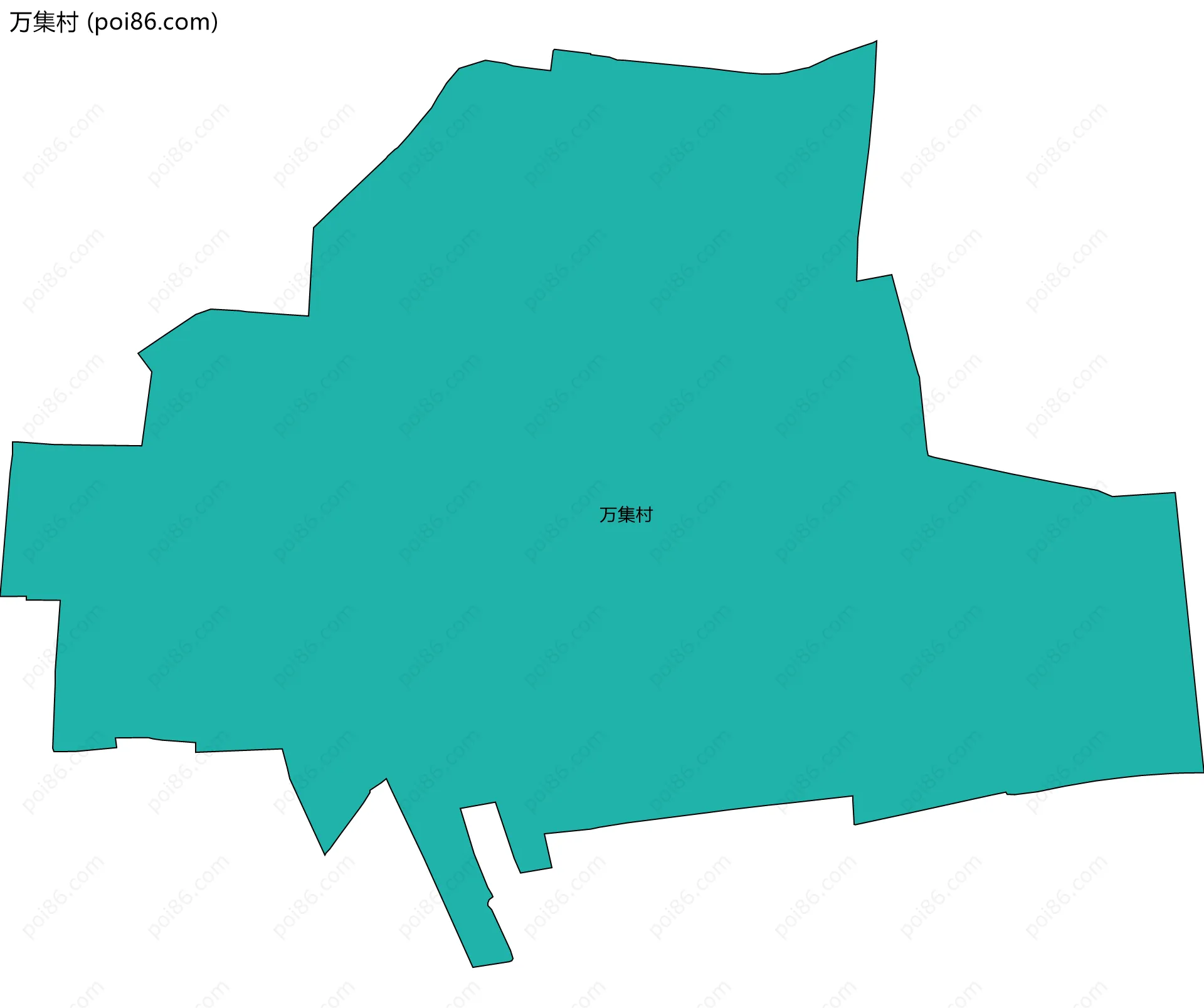 万集村边界地图