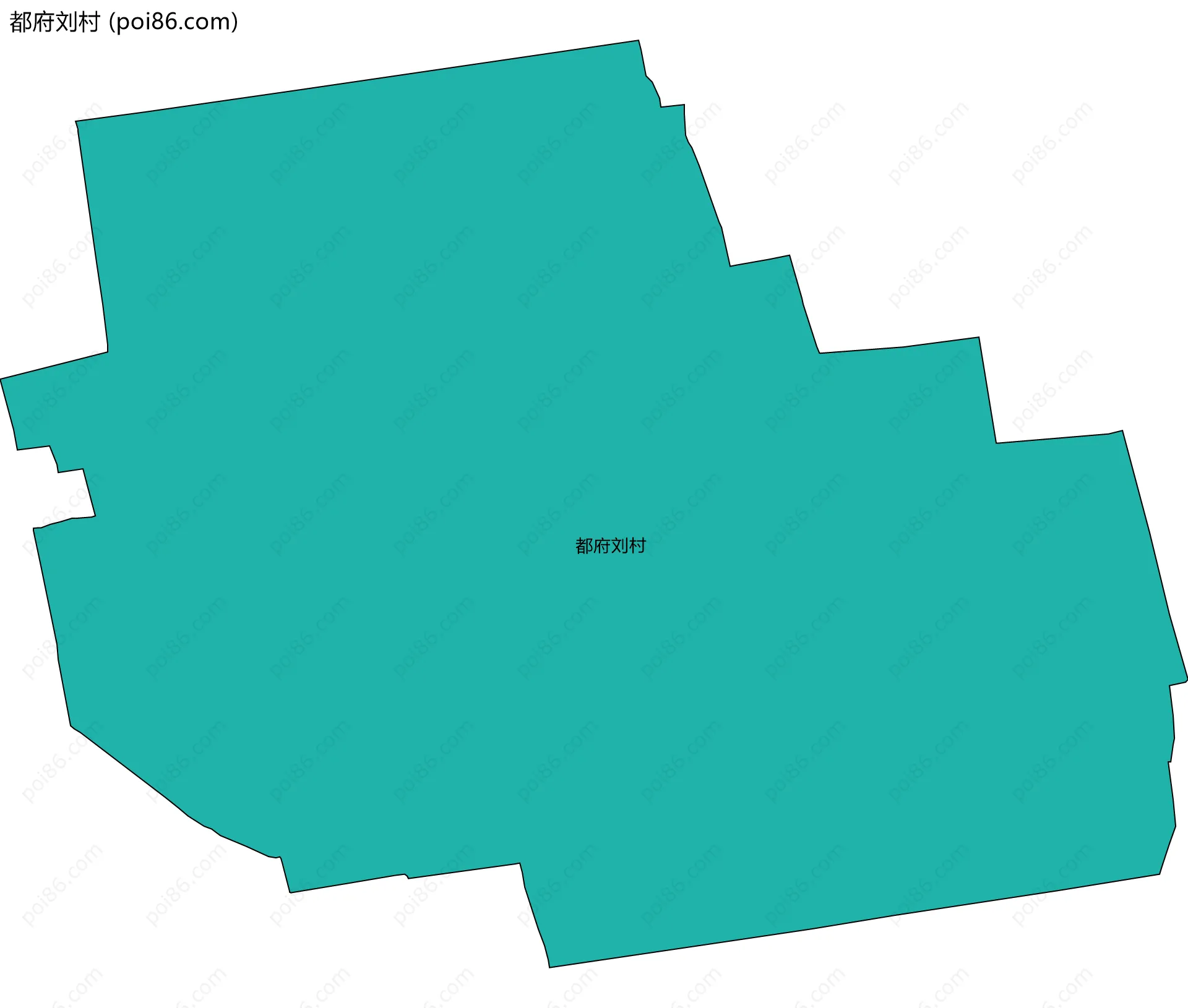 都府刘村边界地图