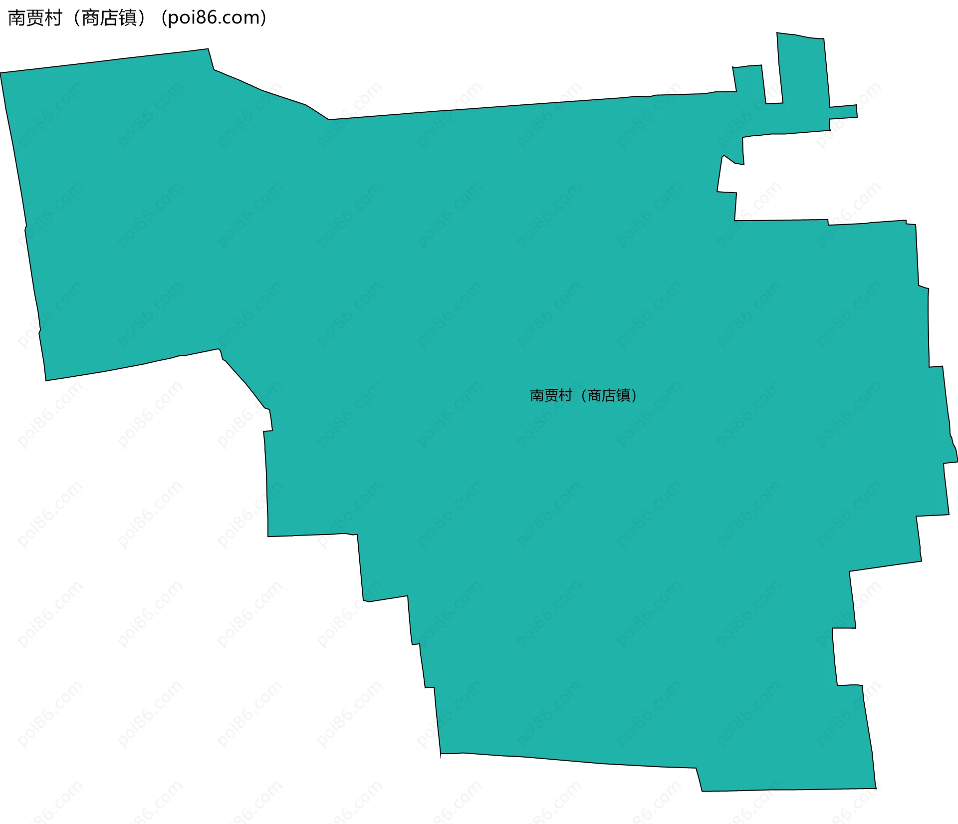 南贾村（商店镇）边界地图