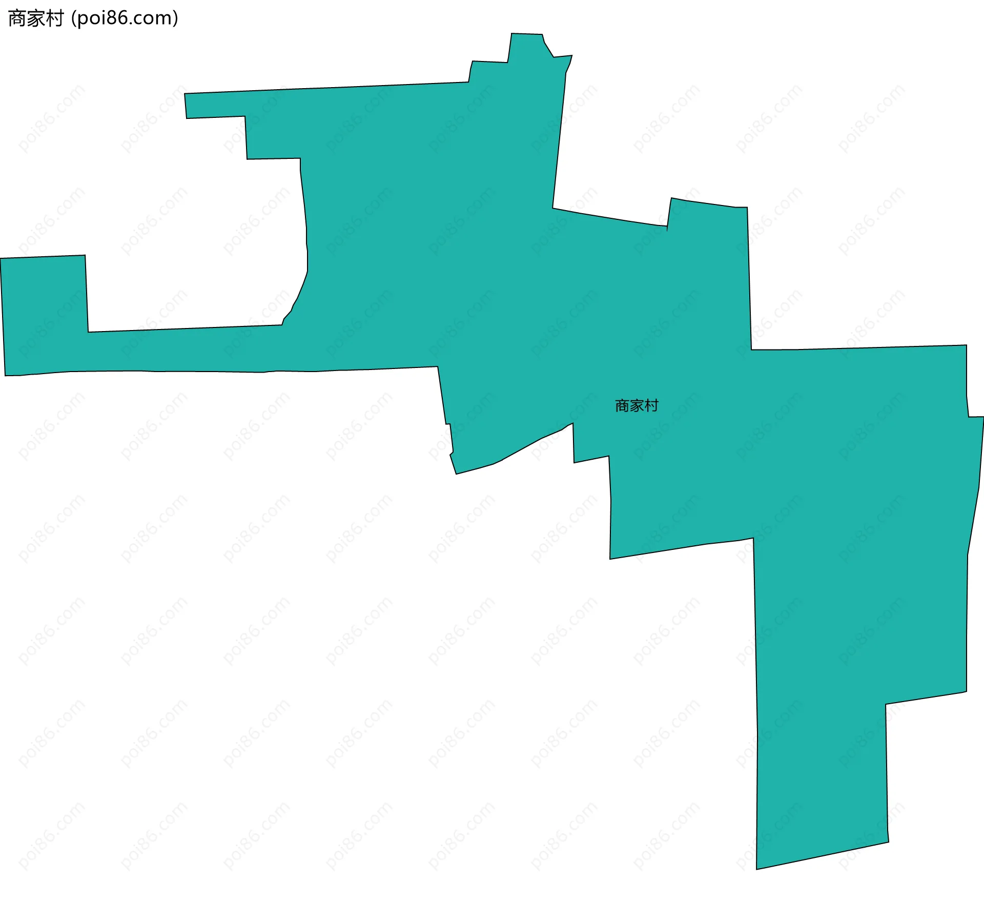 商家村边界地图