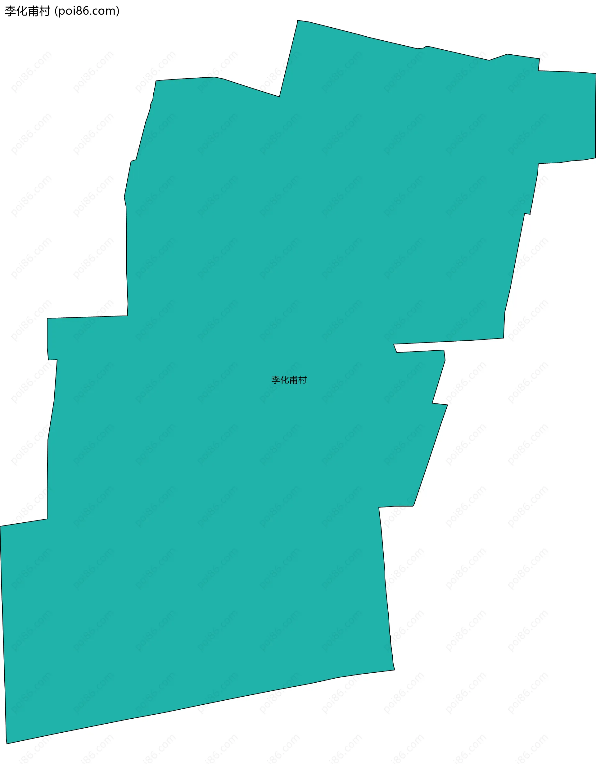 李化甫村边界地图