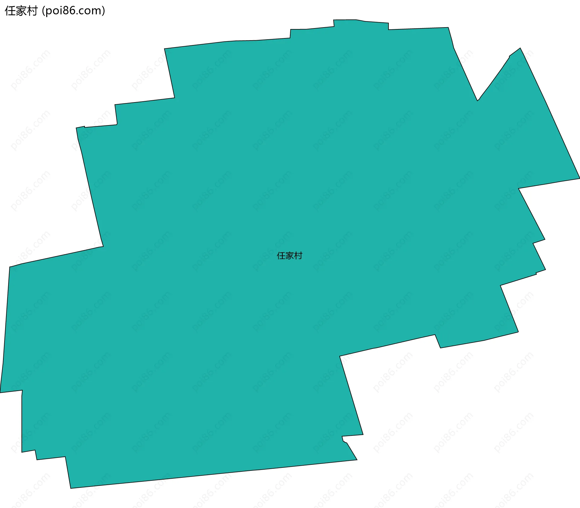 任家村边界地图