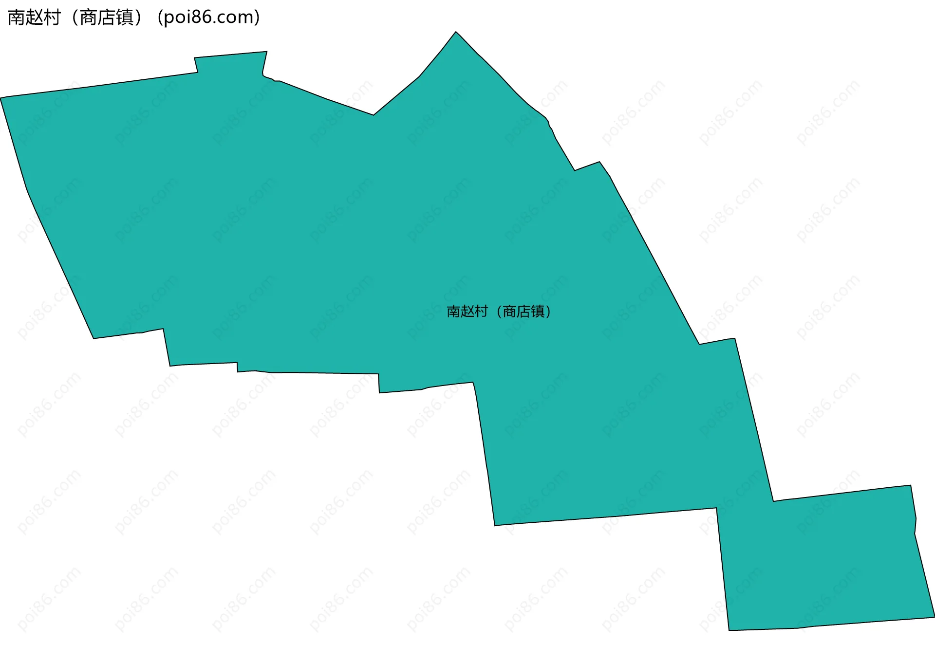 南赵村（商店镇）边界地图