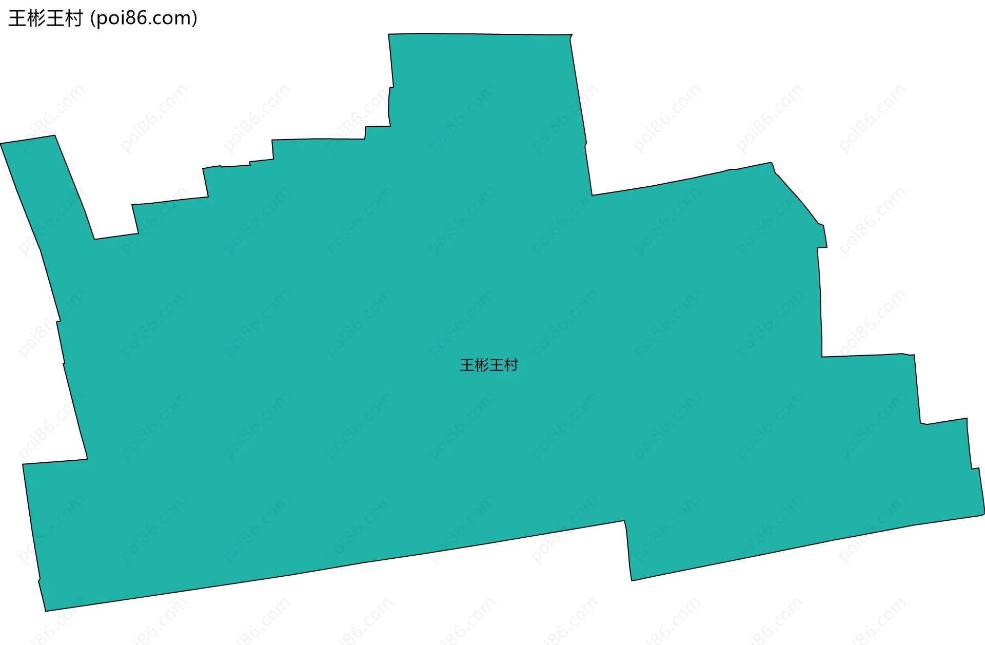 王彬王村边界地图