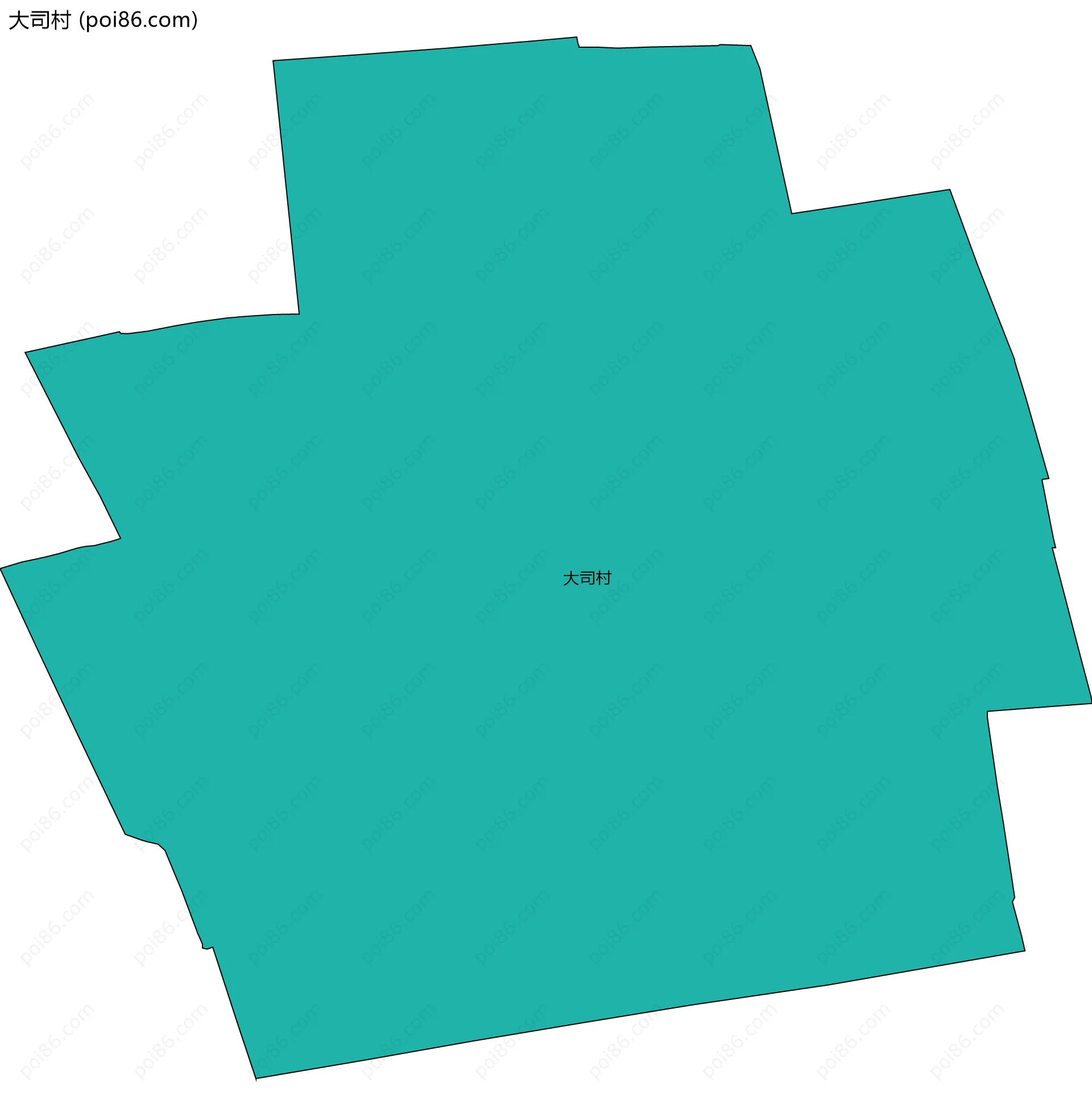 大司村边界地图