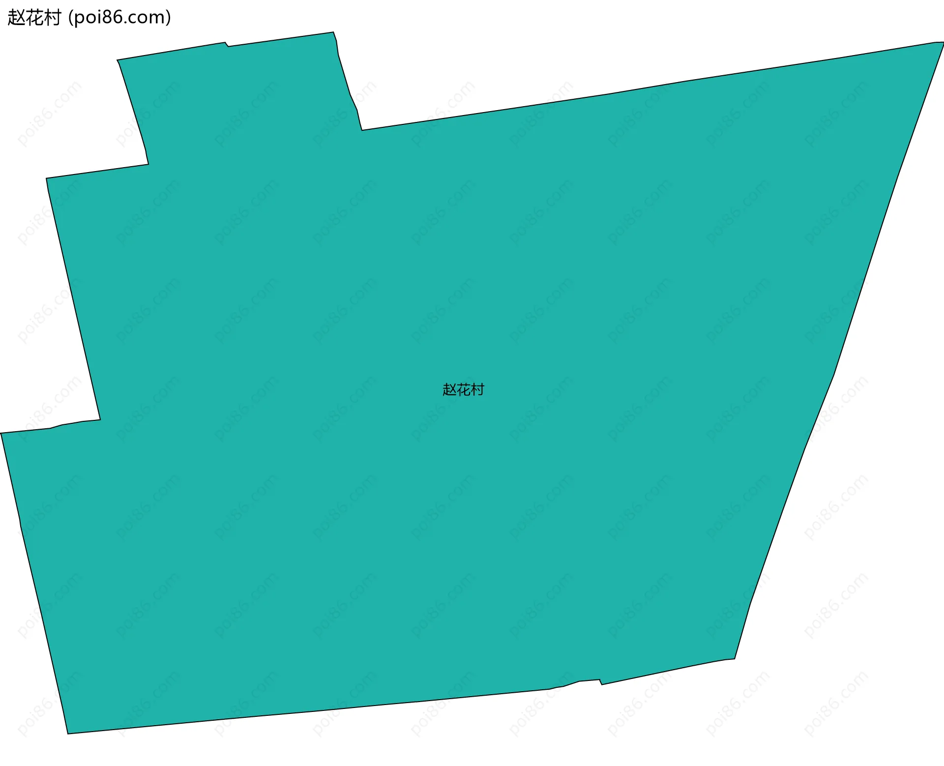 赵花村边界地图