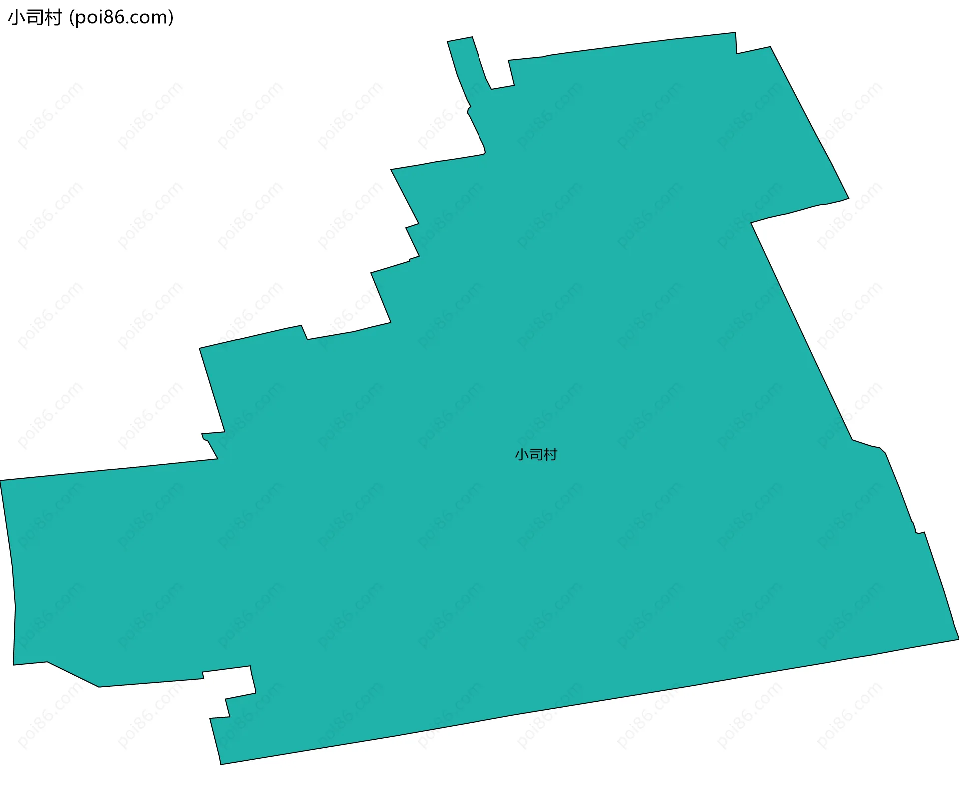 小司村边界地图