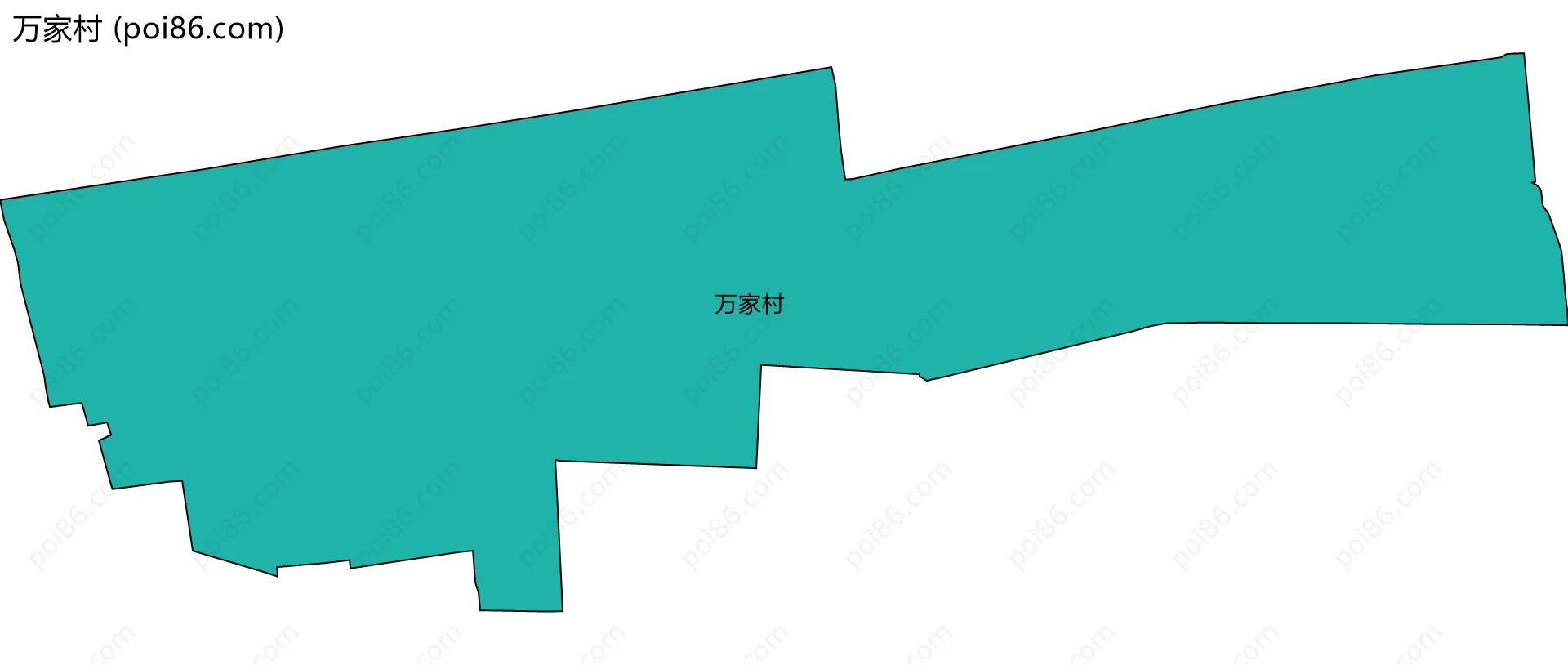 万家村边界地图