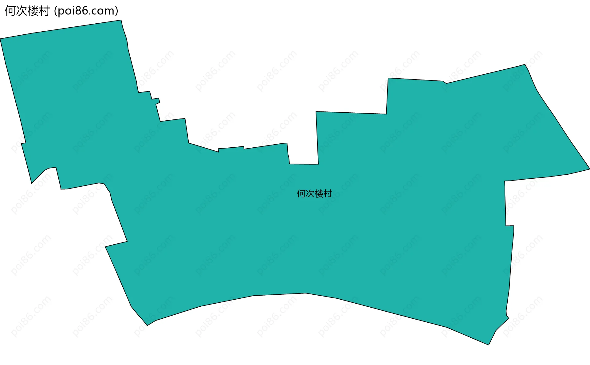 何次楼村边界地图