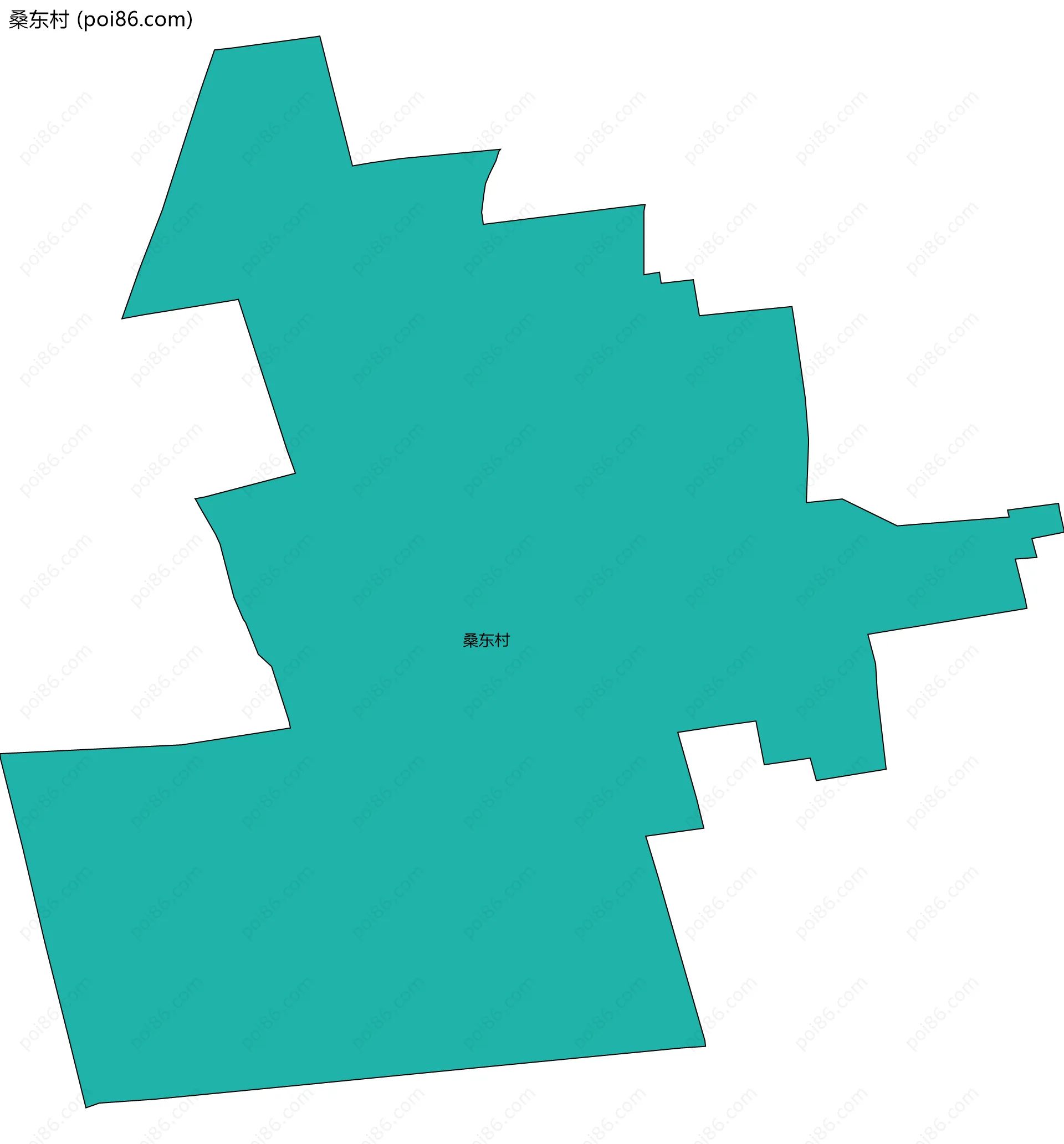 桑东村边界地图