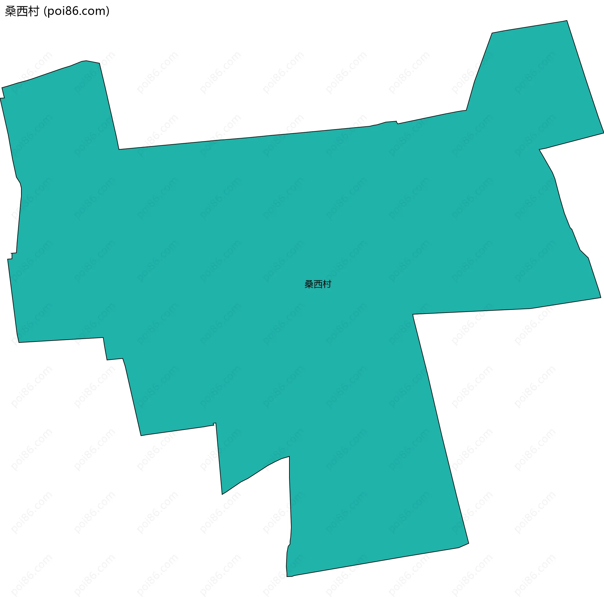 桑西村边界地图