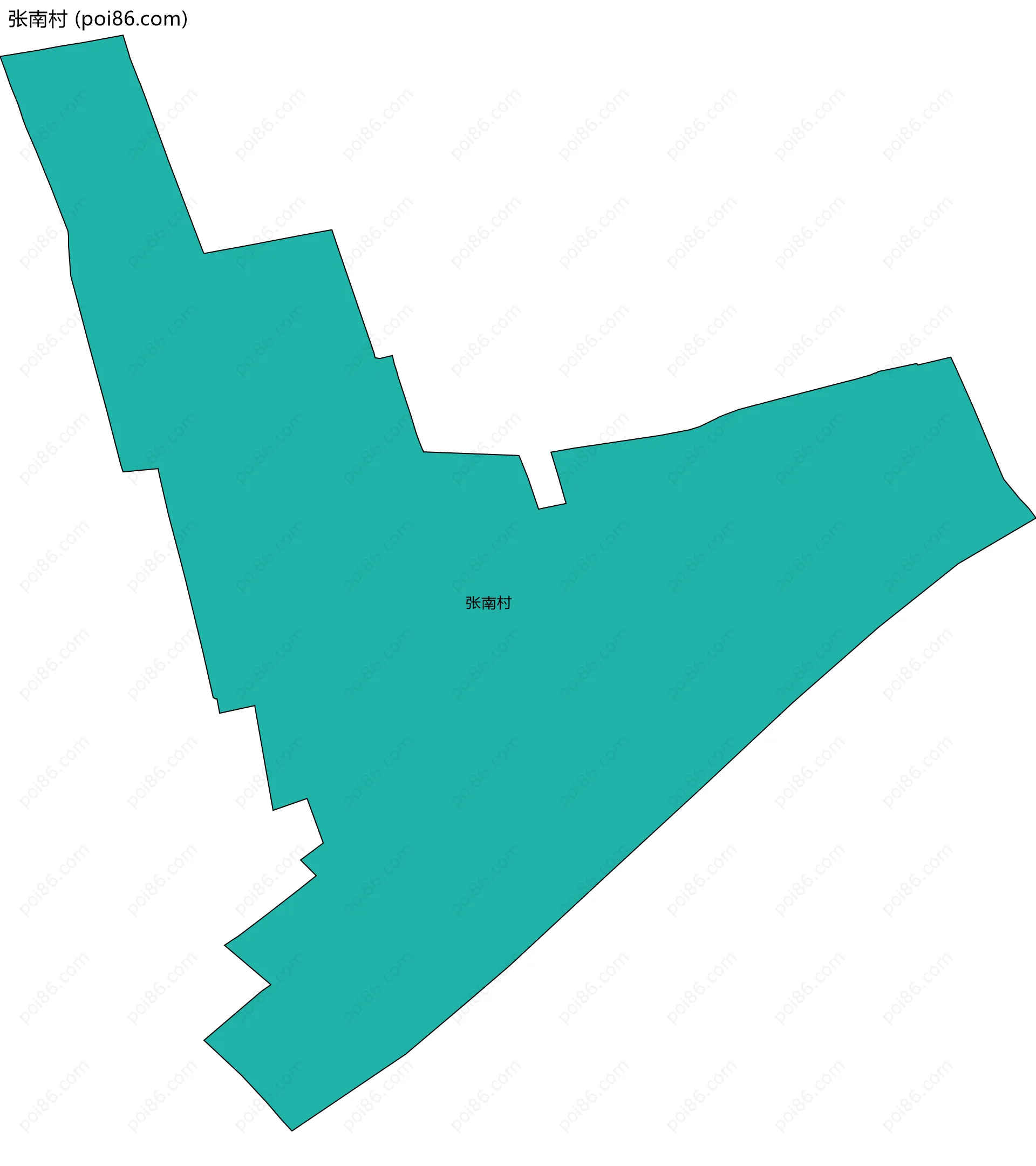 张南村边界地图