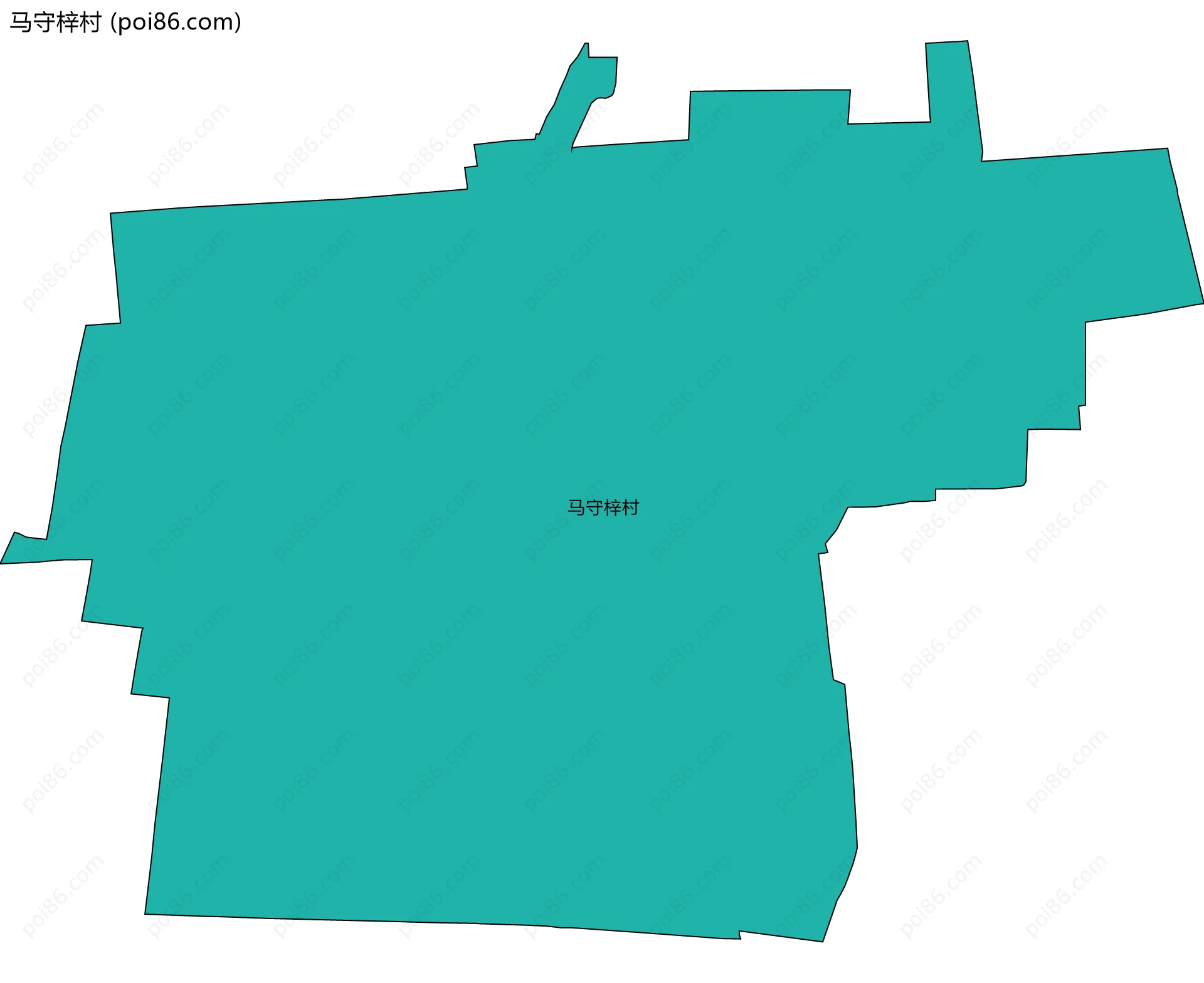 马守梓村边界地图