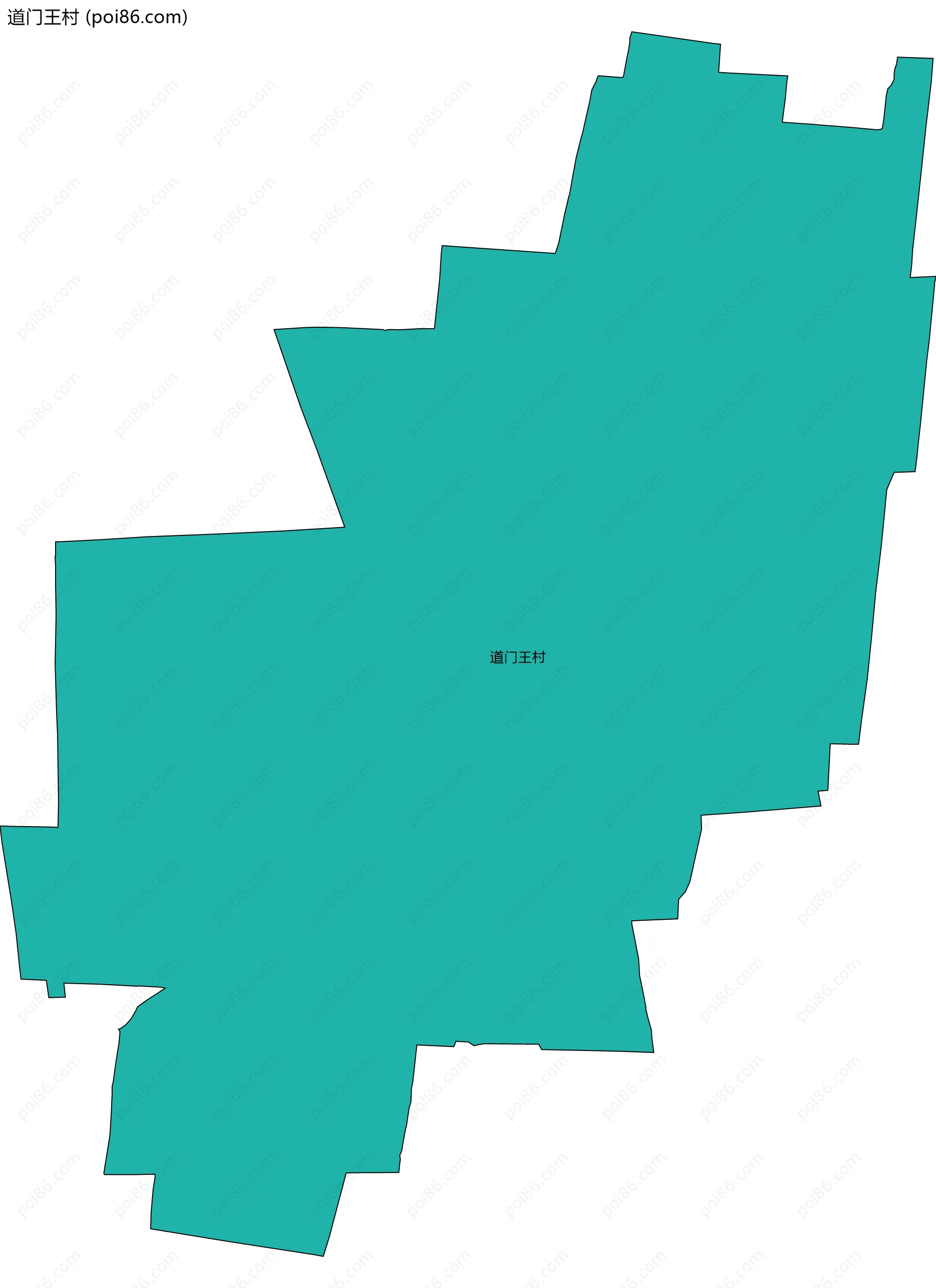道门王村边界地图