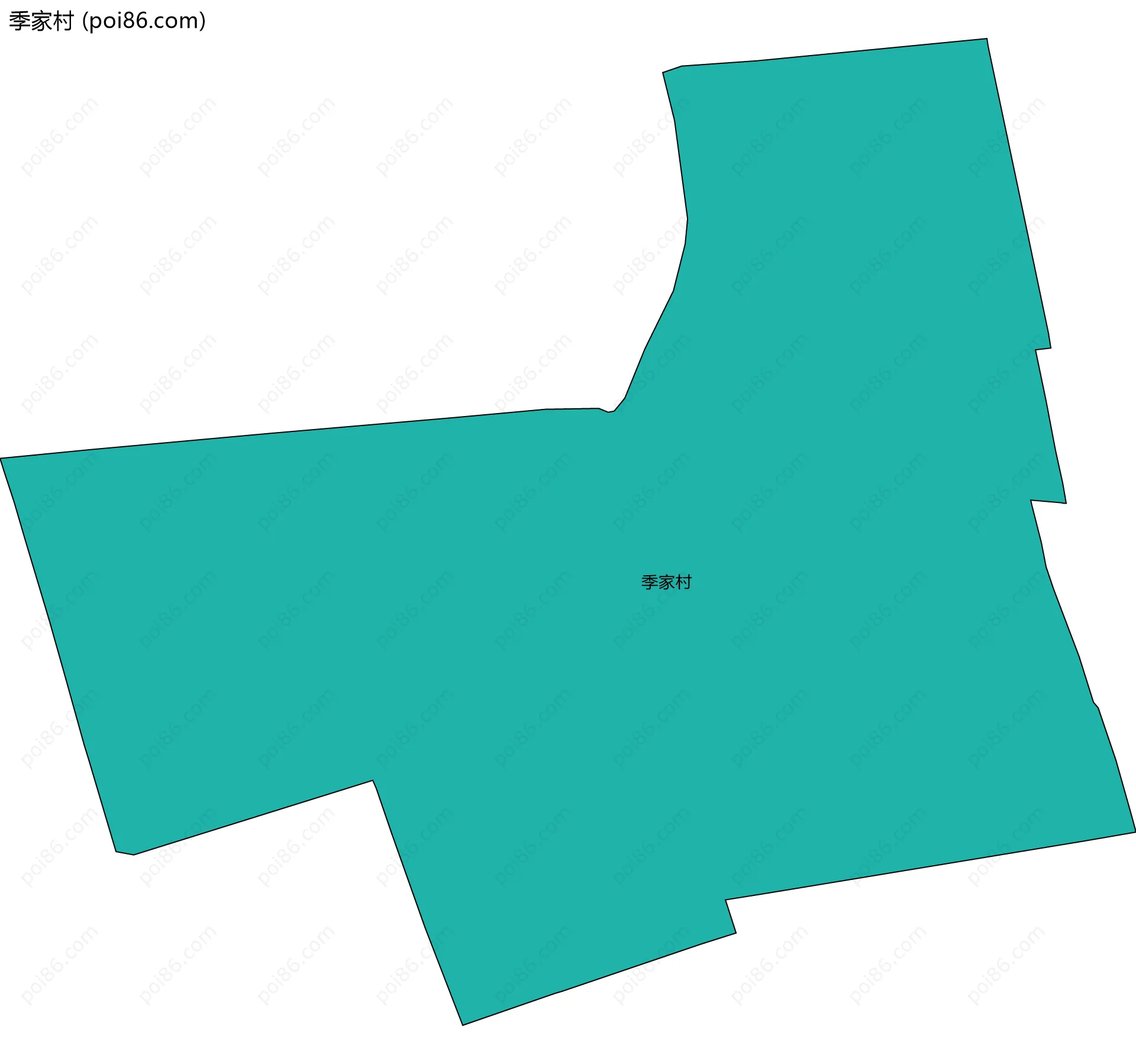 季家村边界地图