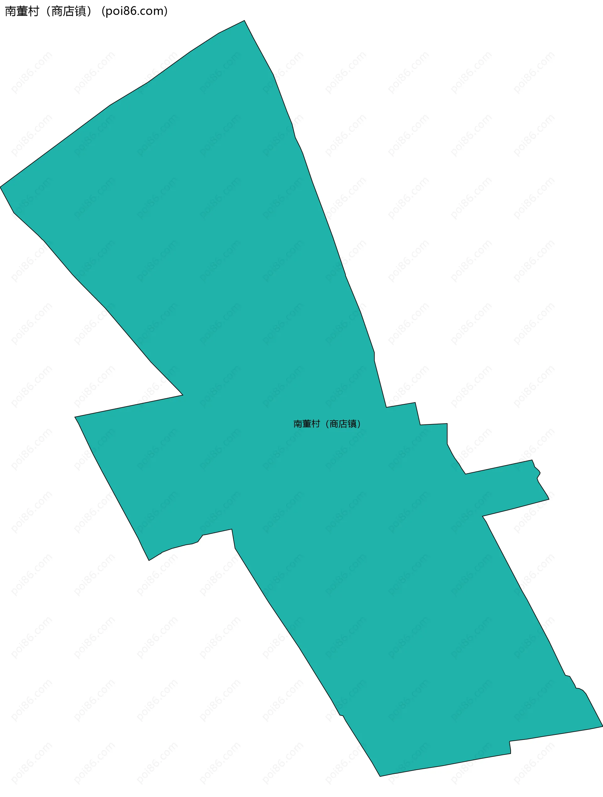 南董村（商店镇）边界地图