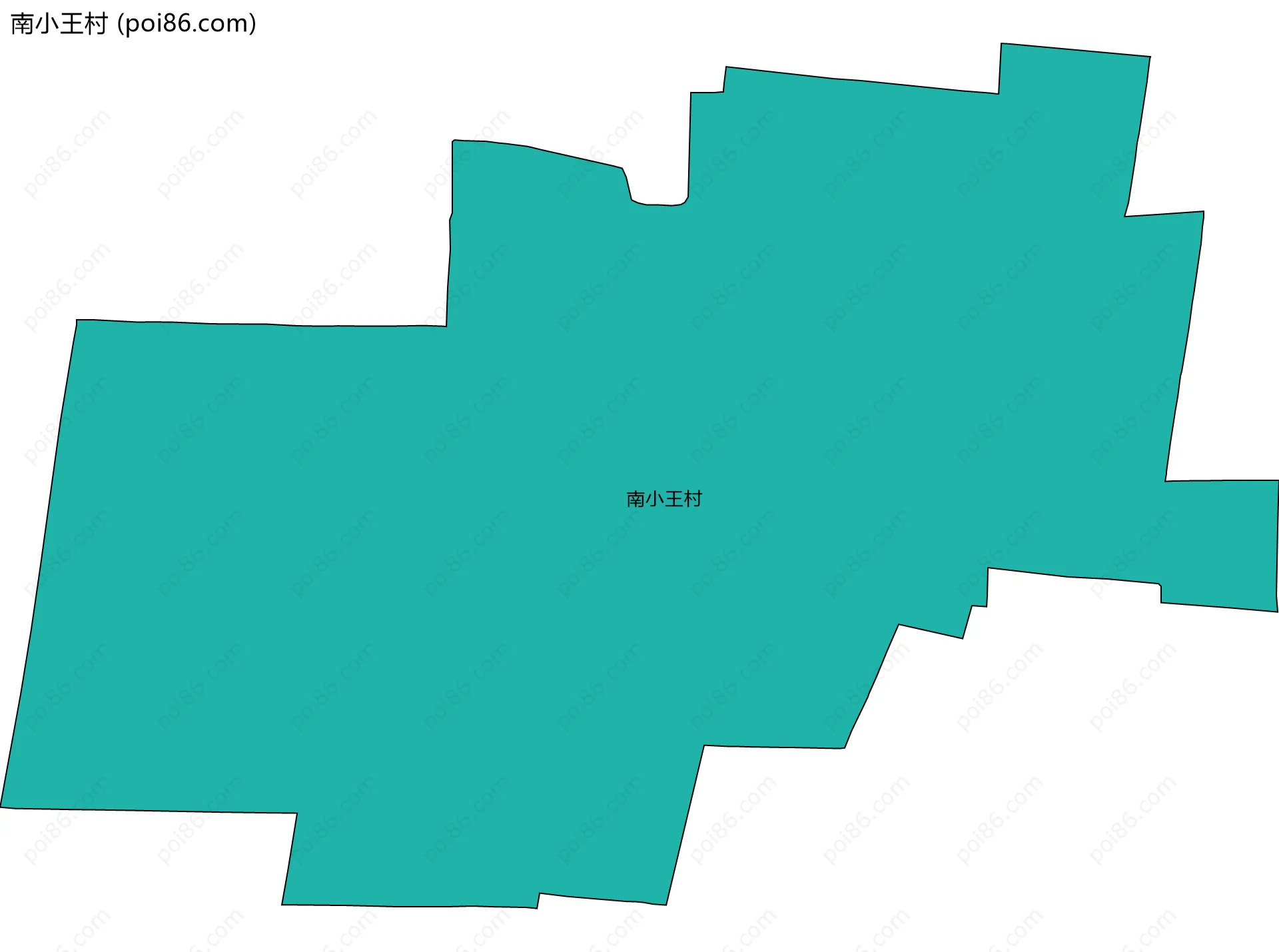 南小王村边界地图