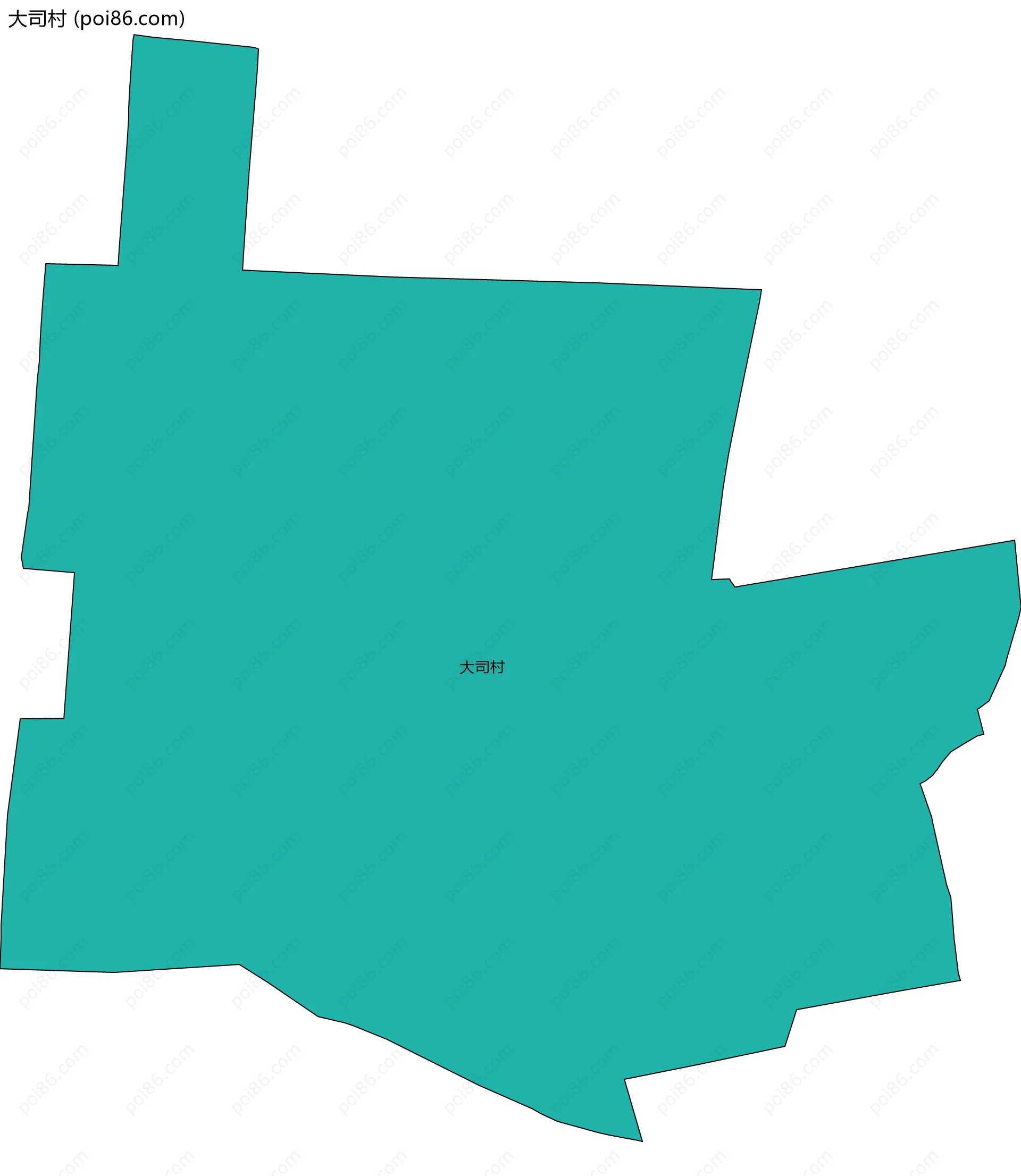 大司村边界地图