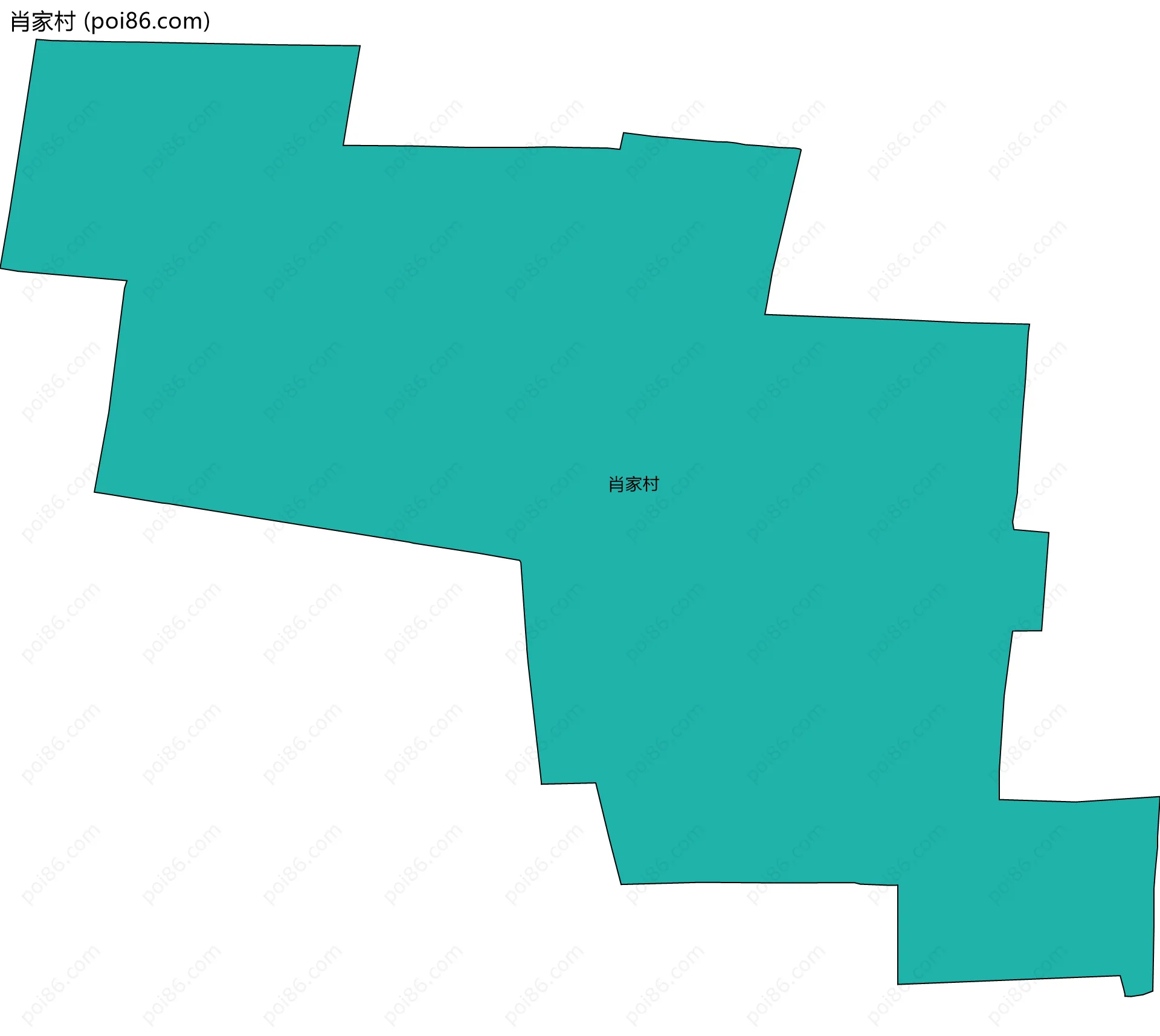 肖家村边界地图