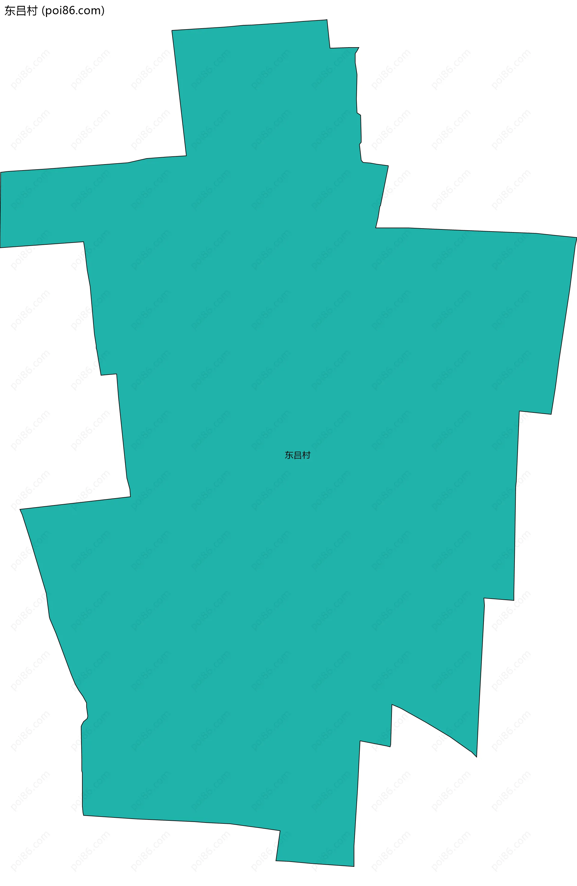 东吕村边界地图