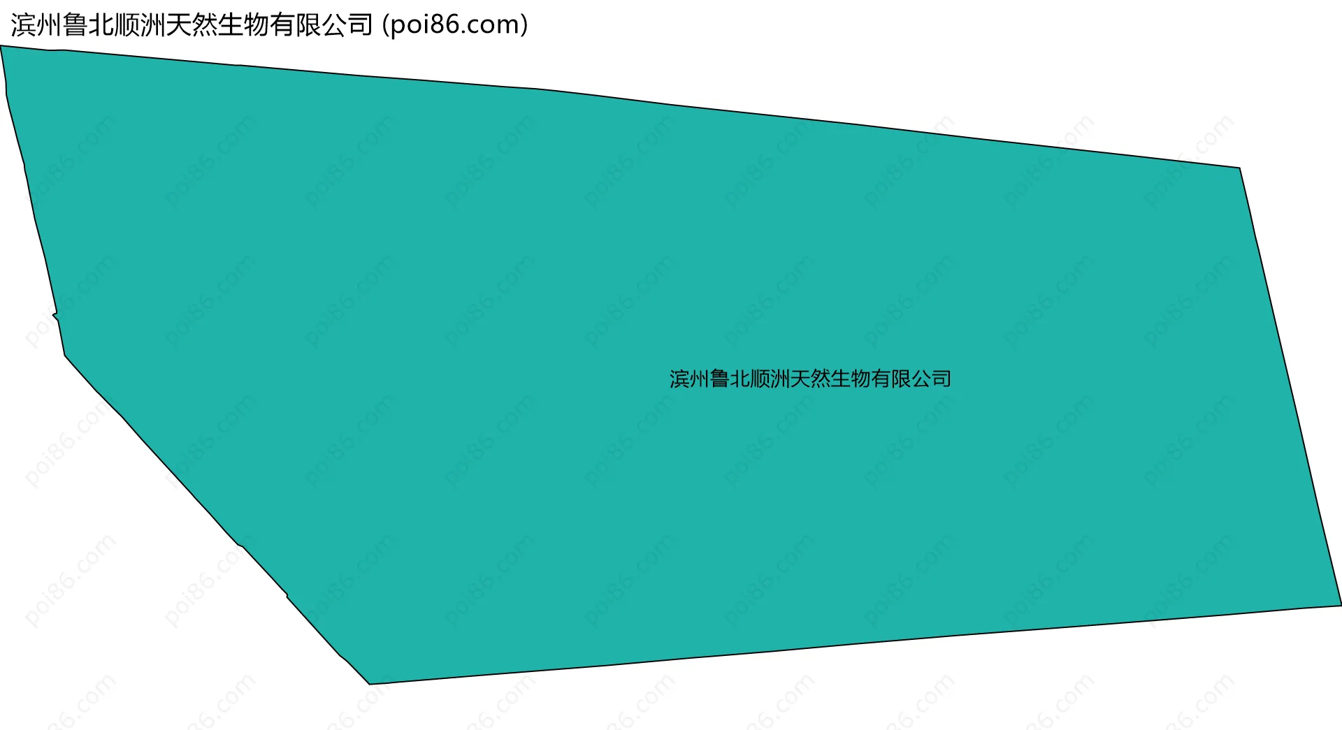 滨州鲁北顺洲天然生物有限公司边界地图