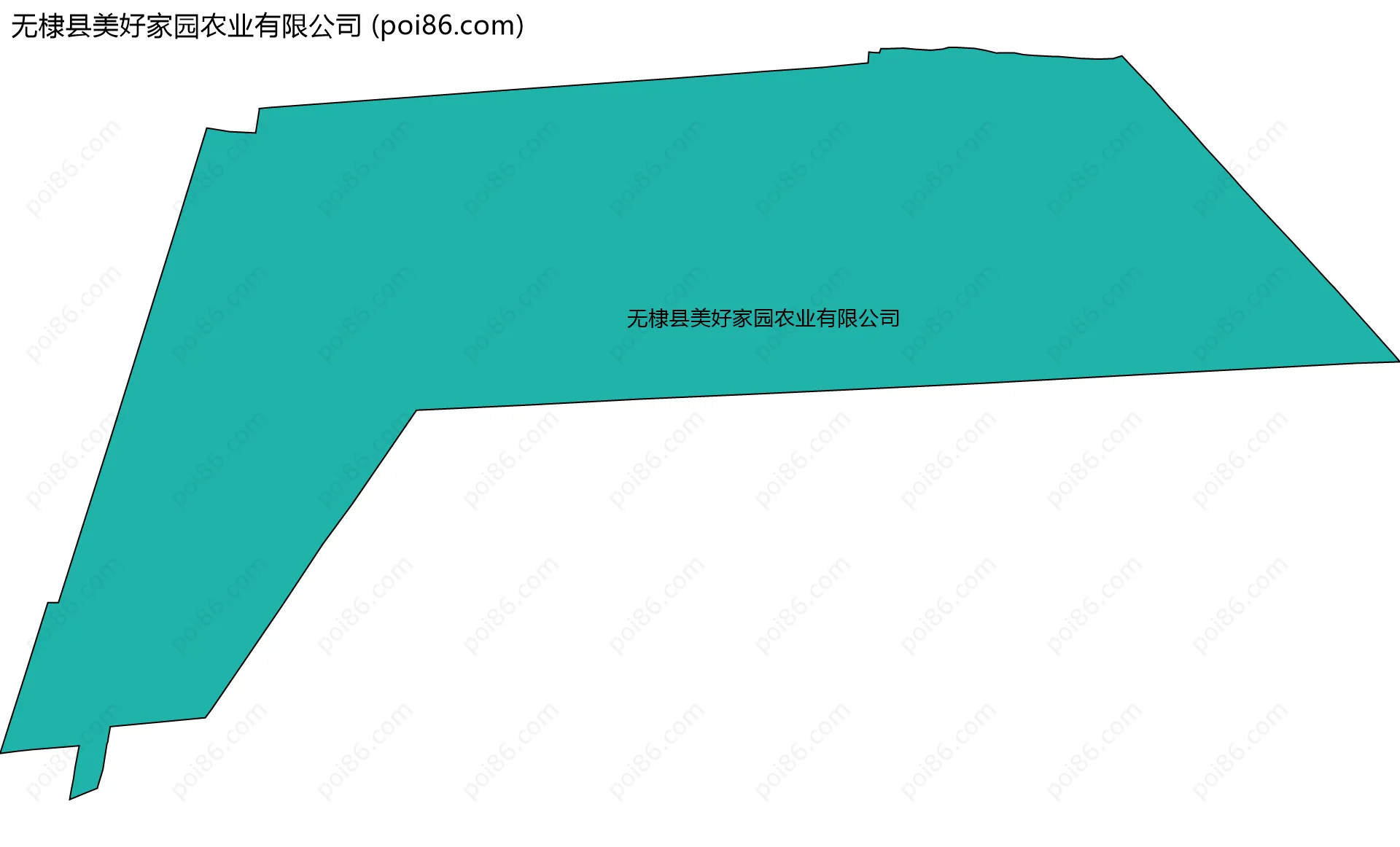 无棣县美好家园农业有限公司边界地图