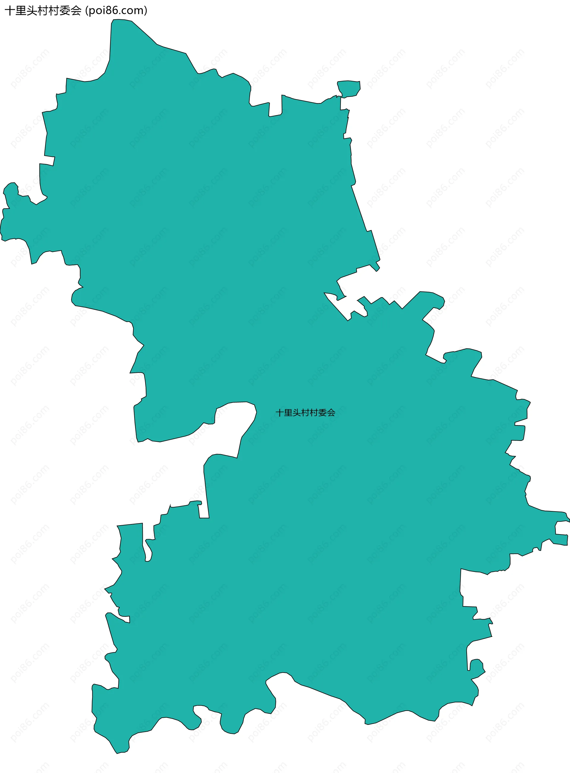 十里头村村委会边界地图