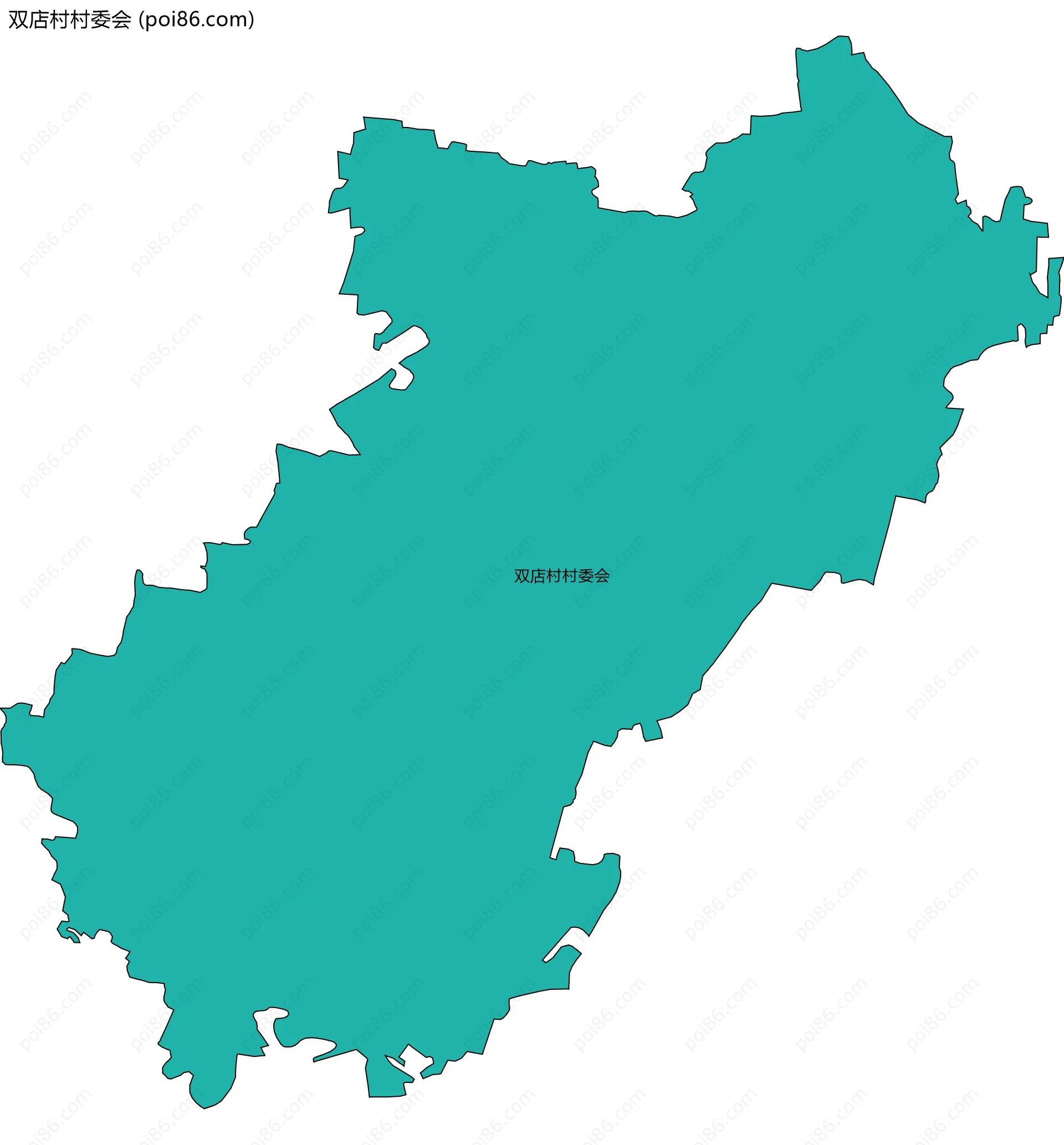 双店村村委会边界地图