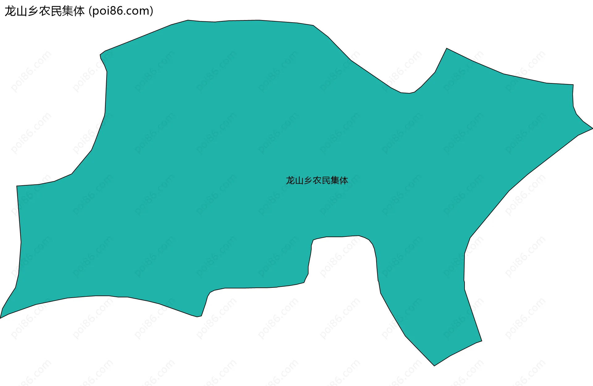 龙山乡农民集体边界地图