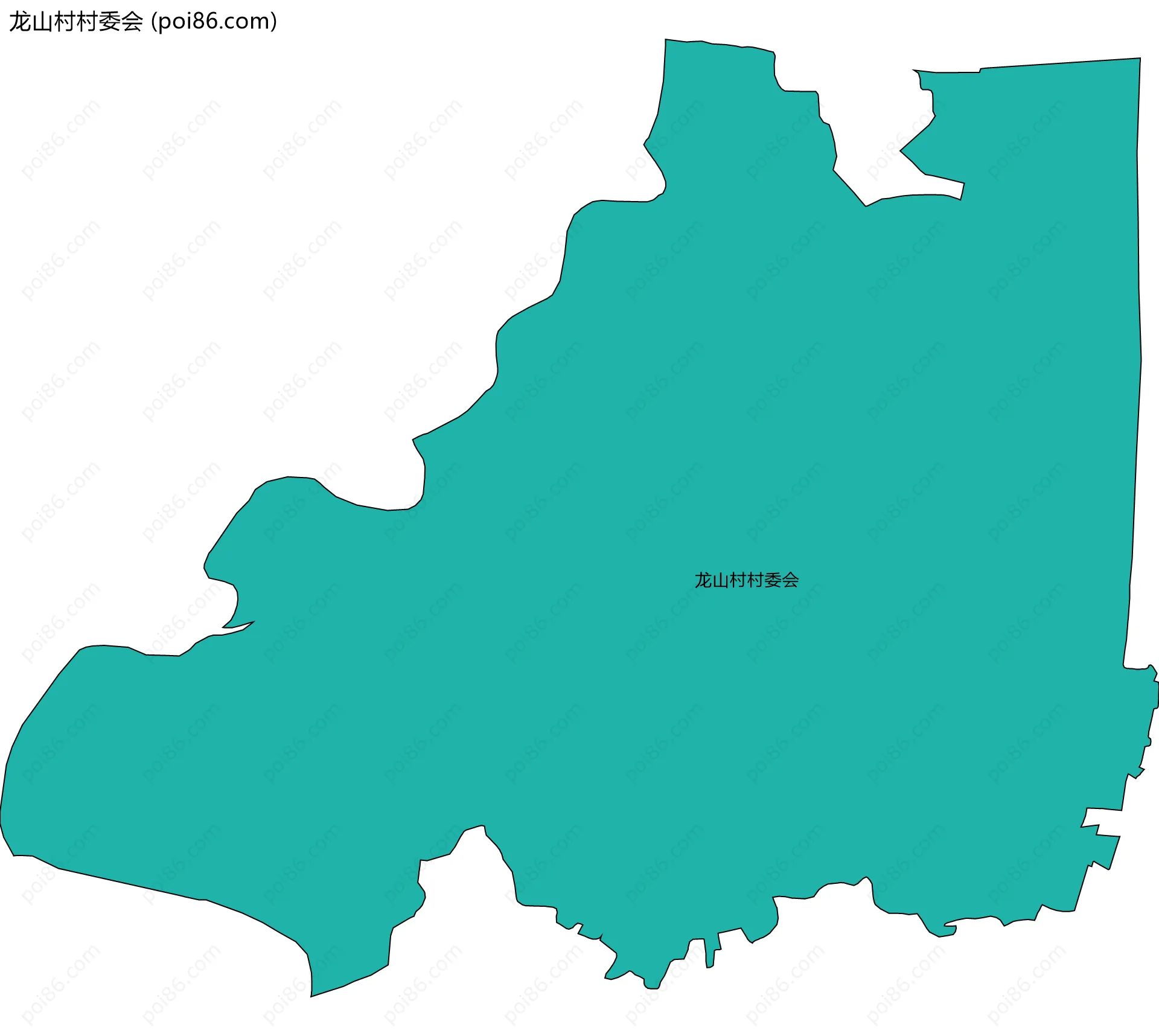 龙山村村委会边界地图