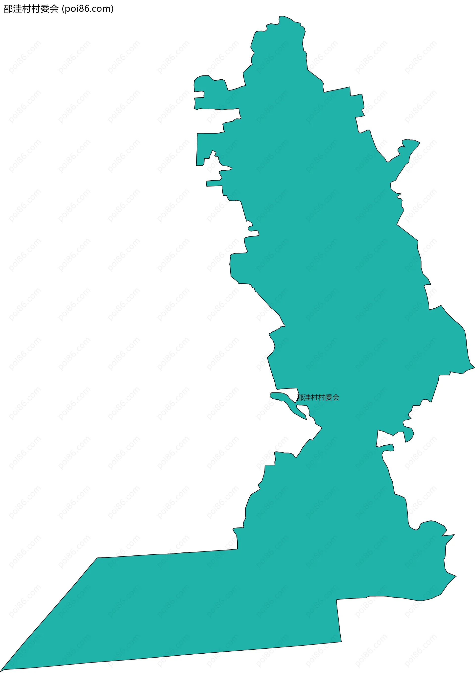 邵洼村村委会边界地图