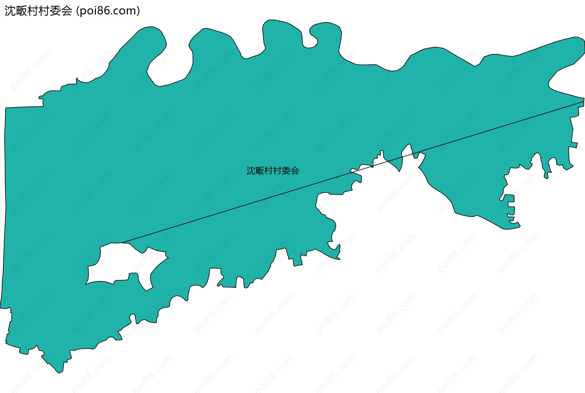 沈畈村村委会边界地图