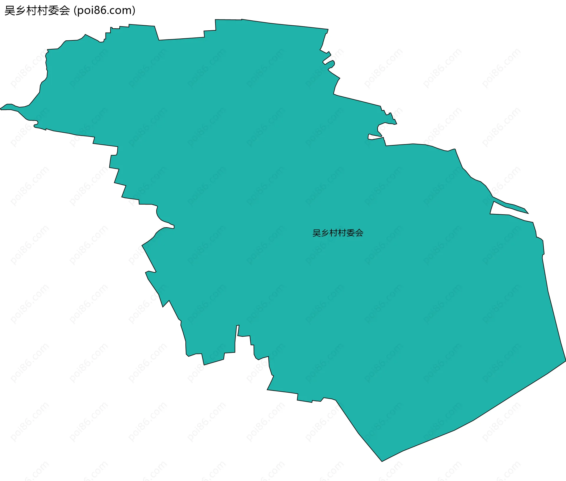 吴乡村村委会边界地图