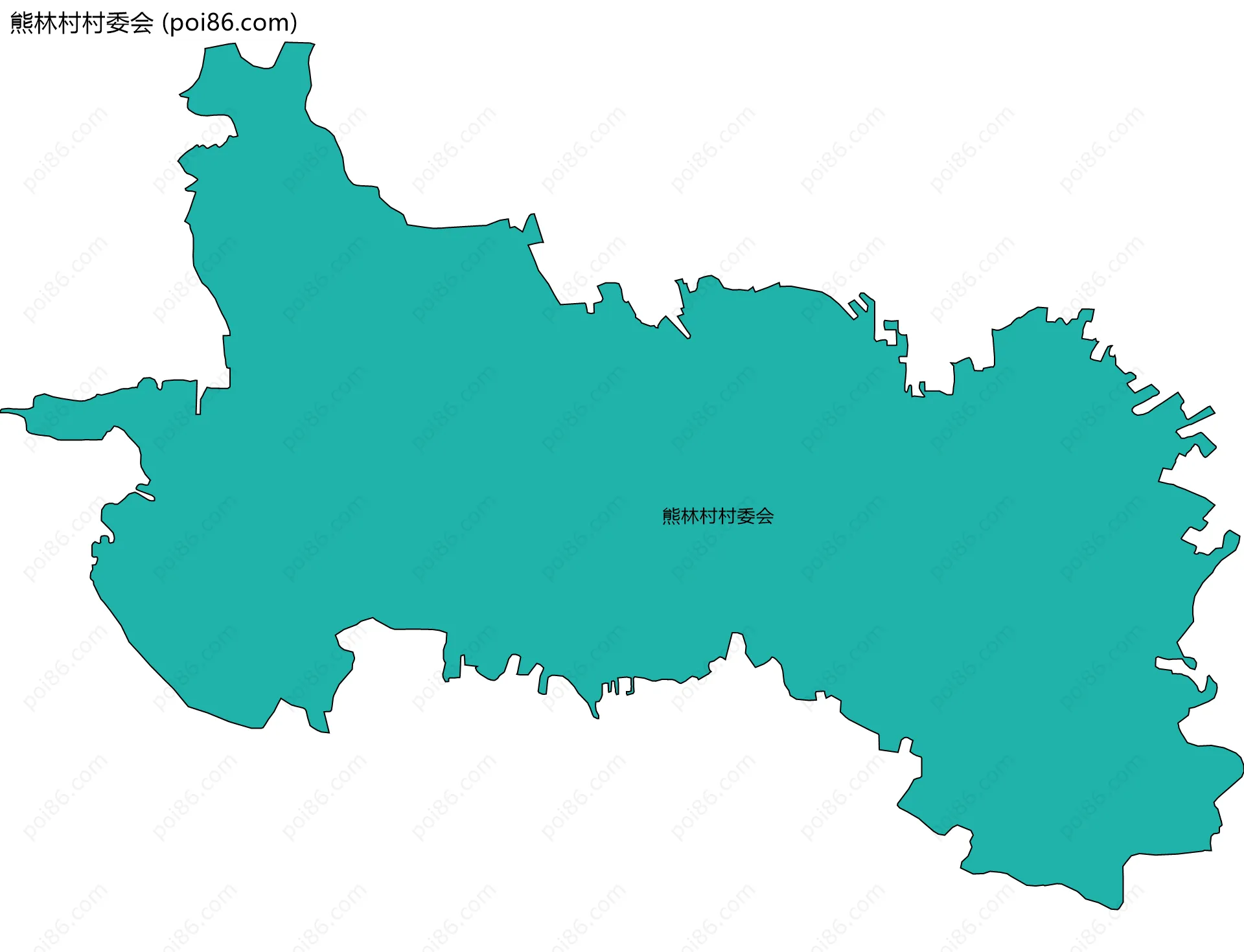 熊林村村委会边界地图