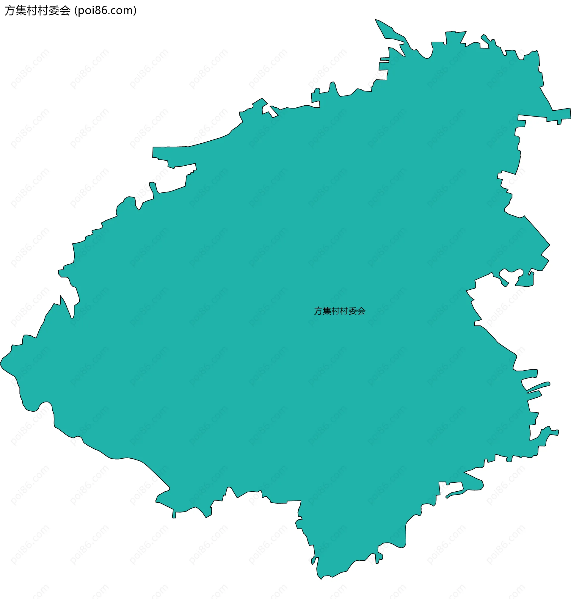 方集村村委会边界地图